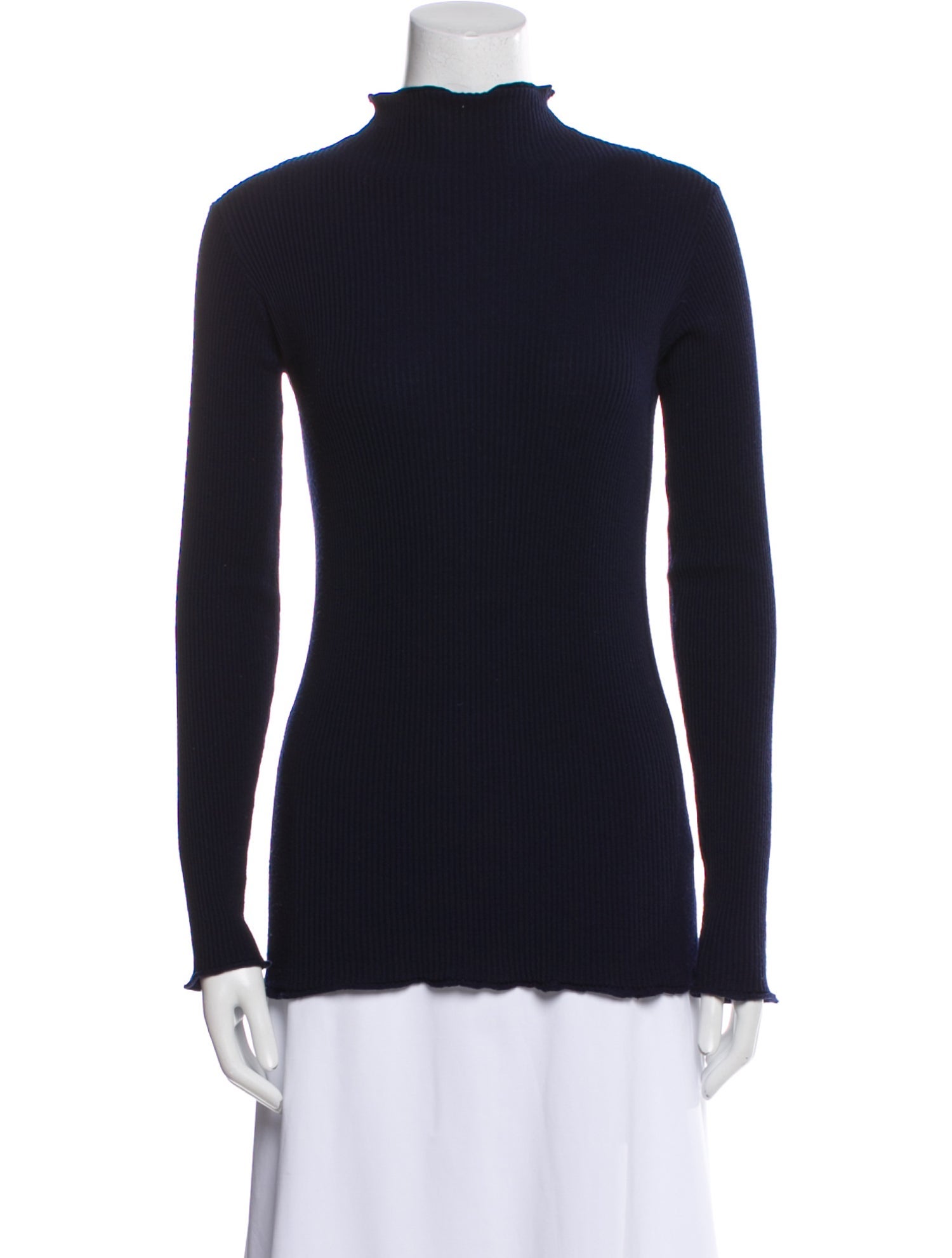 The Row Virgin Wool Mock Neck Sweater