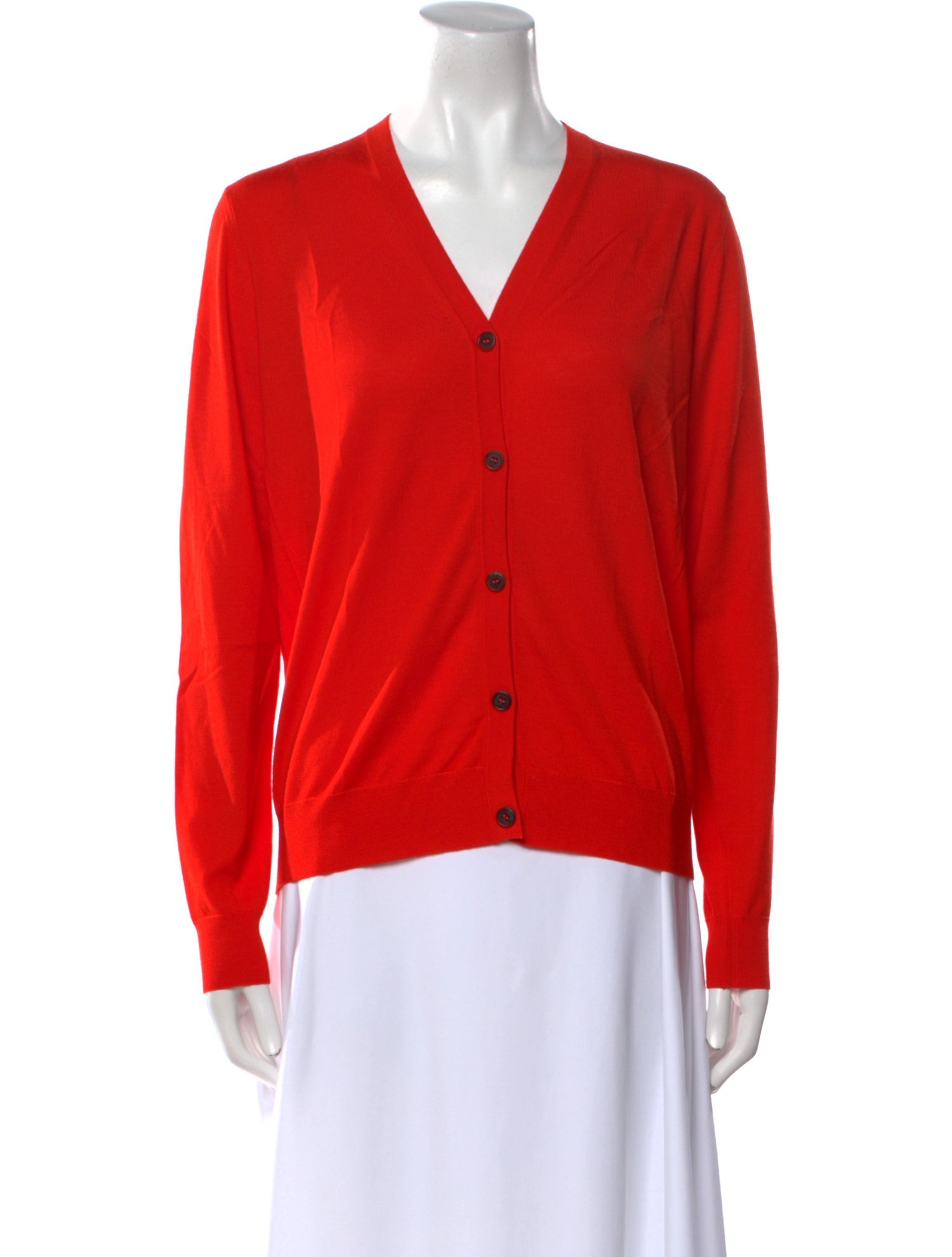 The Row Wool V-Neck Blouse