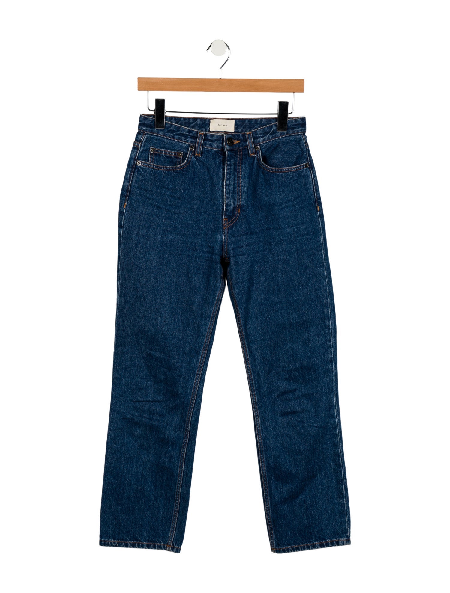 The Row Mid-Rise Straight Leg Jeans