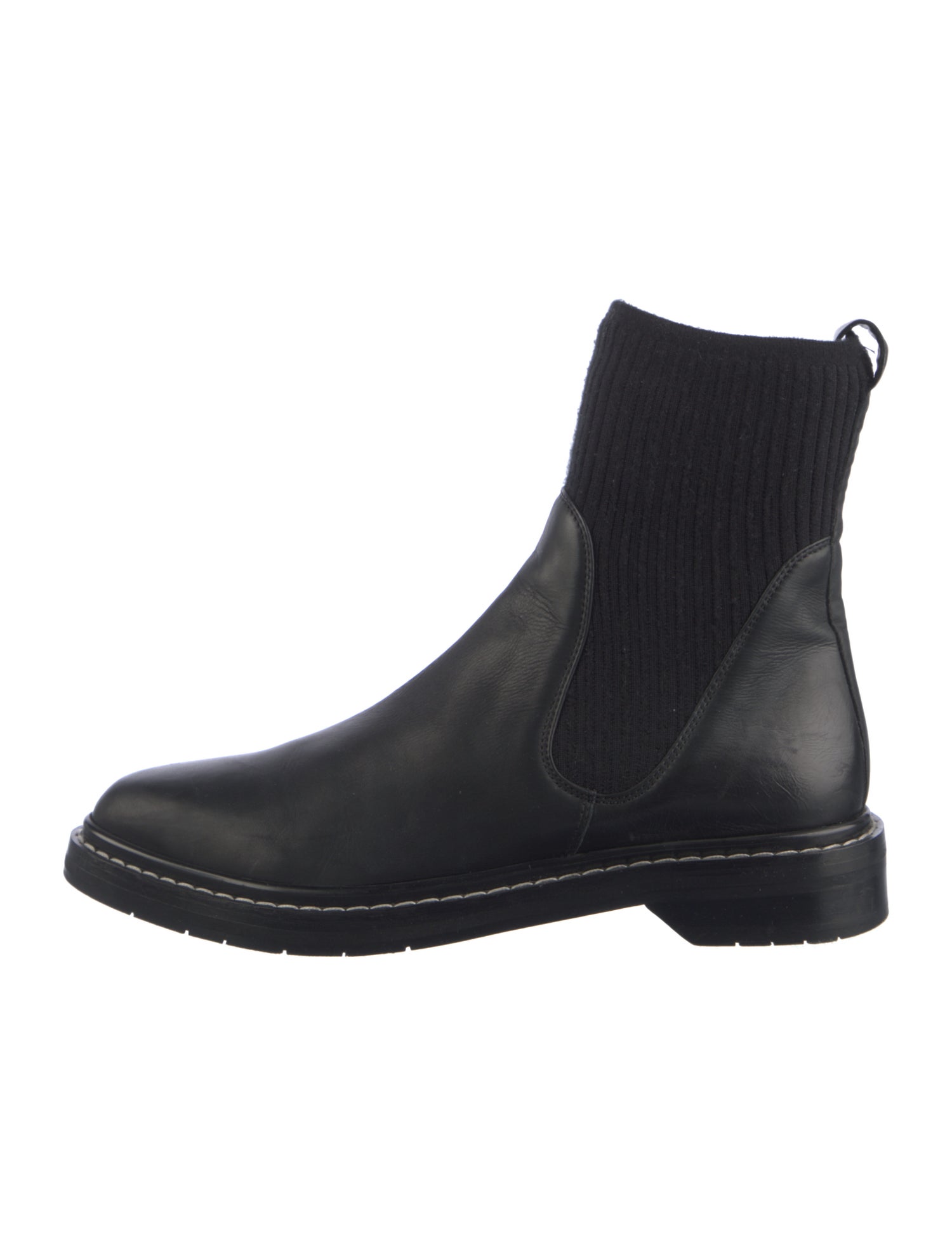 The Row Fara Leather Chelsea Boots