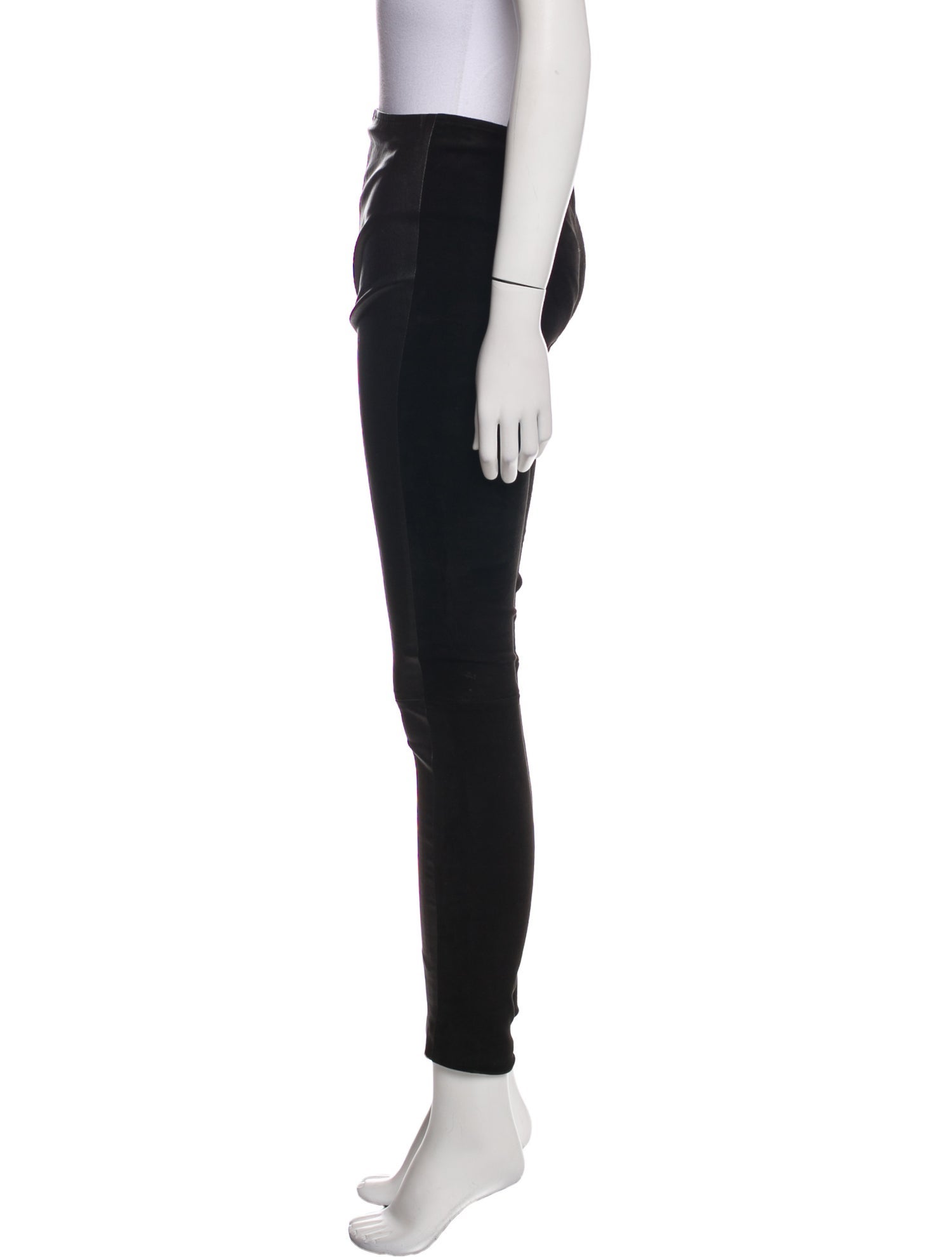 The Row Suede Skinny Leg Pants