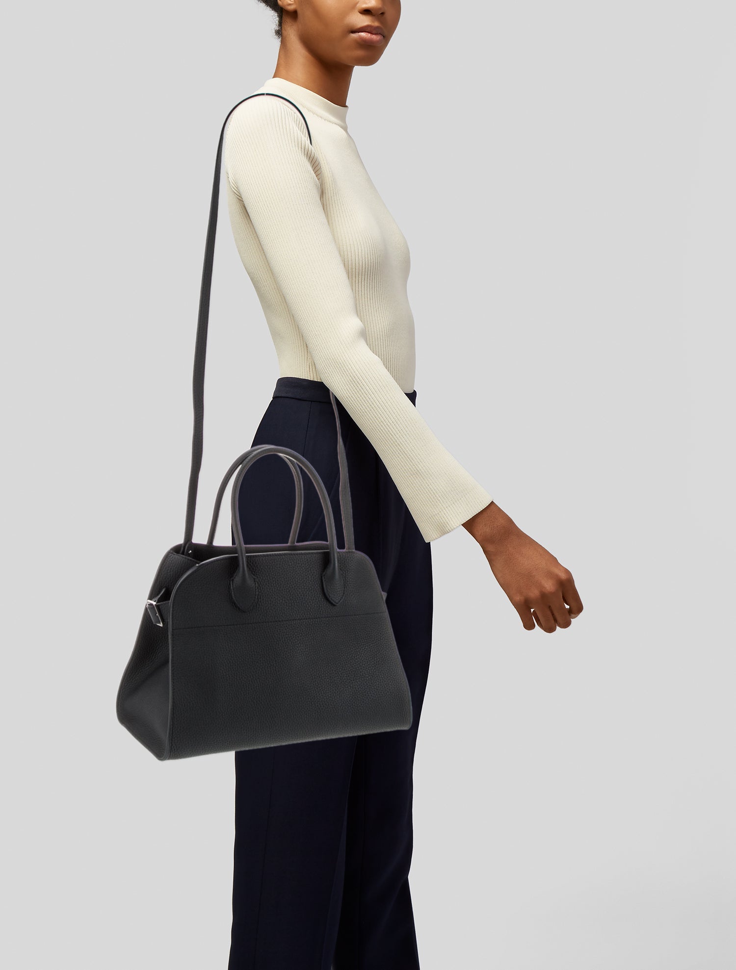 The Row Calfskin Margaux 12 Bag