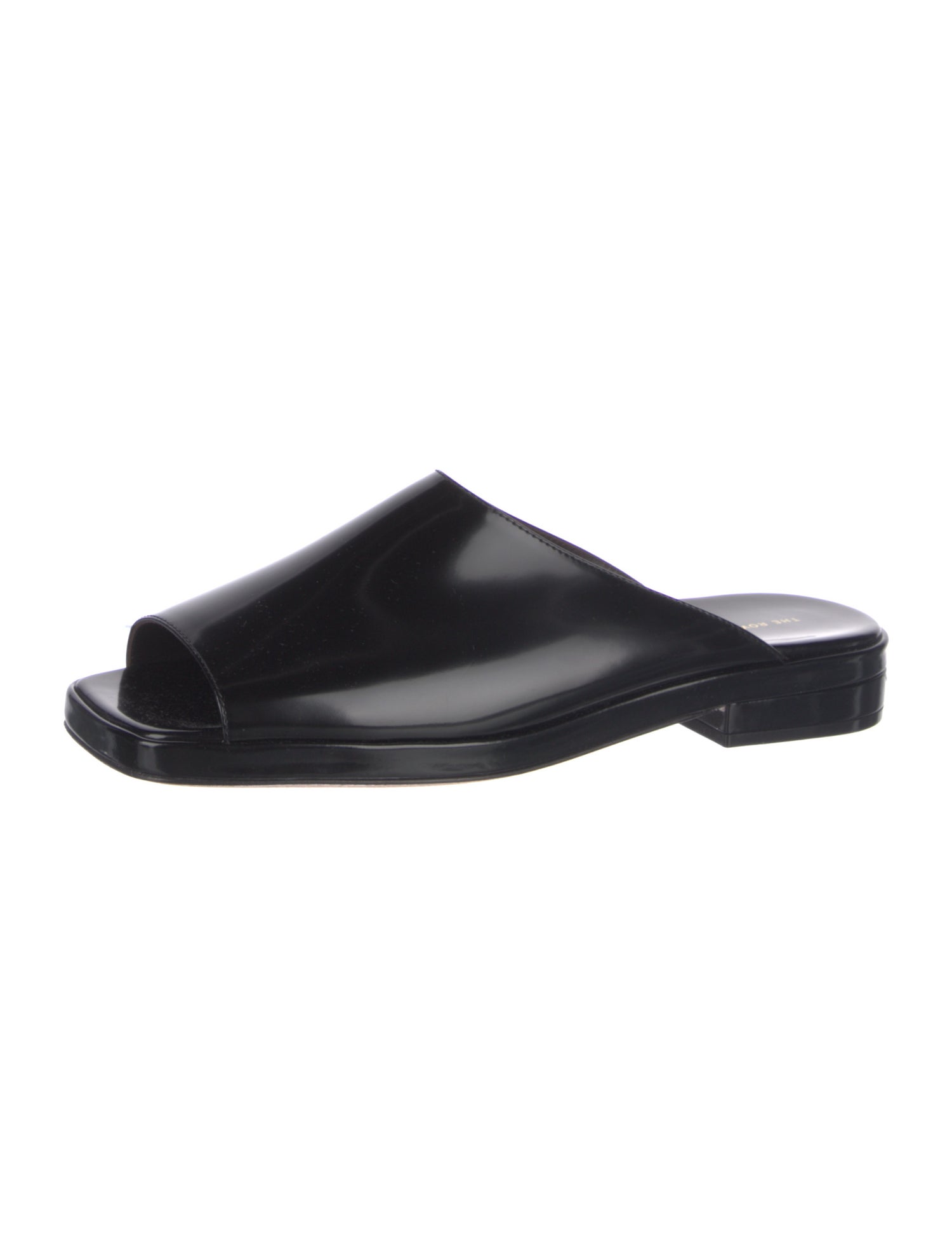 The Row Emi Leather Slides