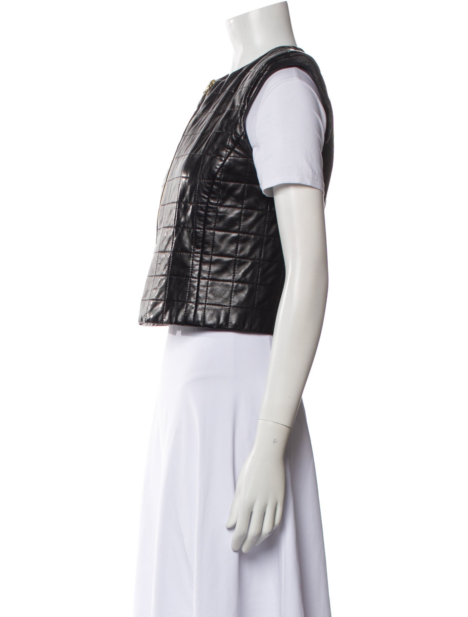 The Row Leather Vest