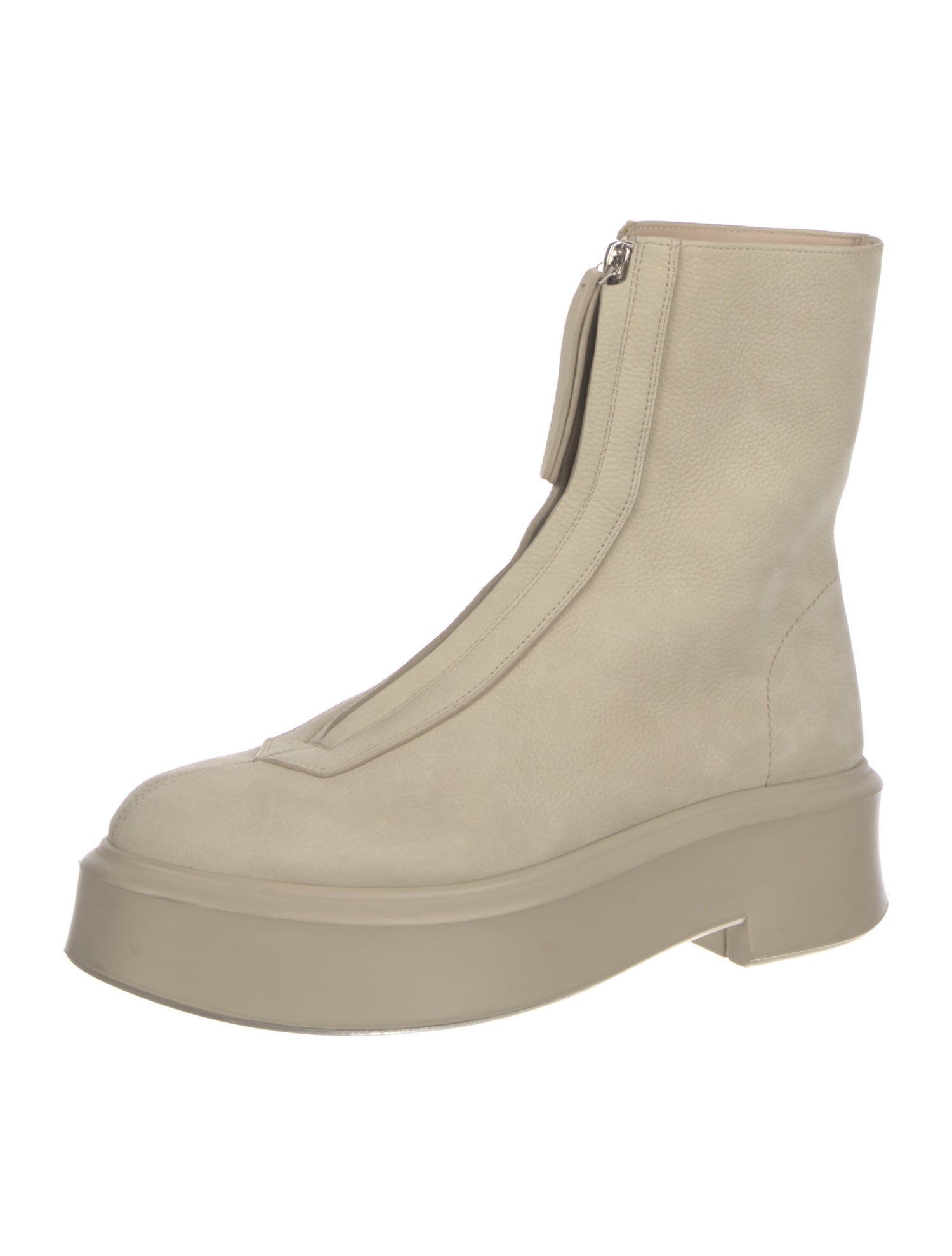 The Row Zipped I Nubuck Combat Boots