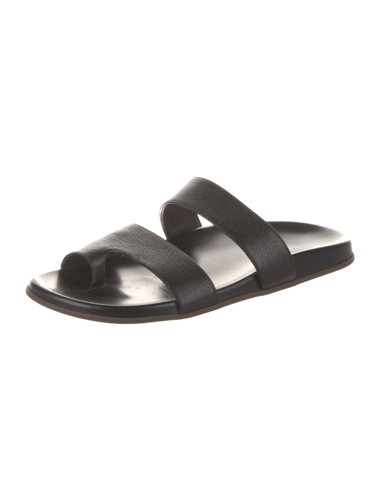 The Row Hugh Leather Slides