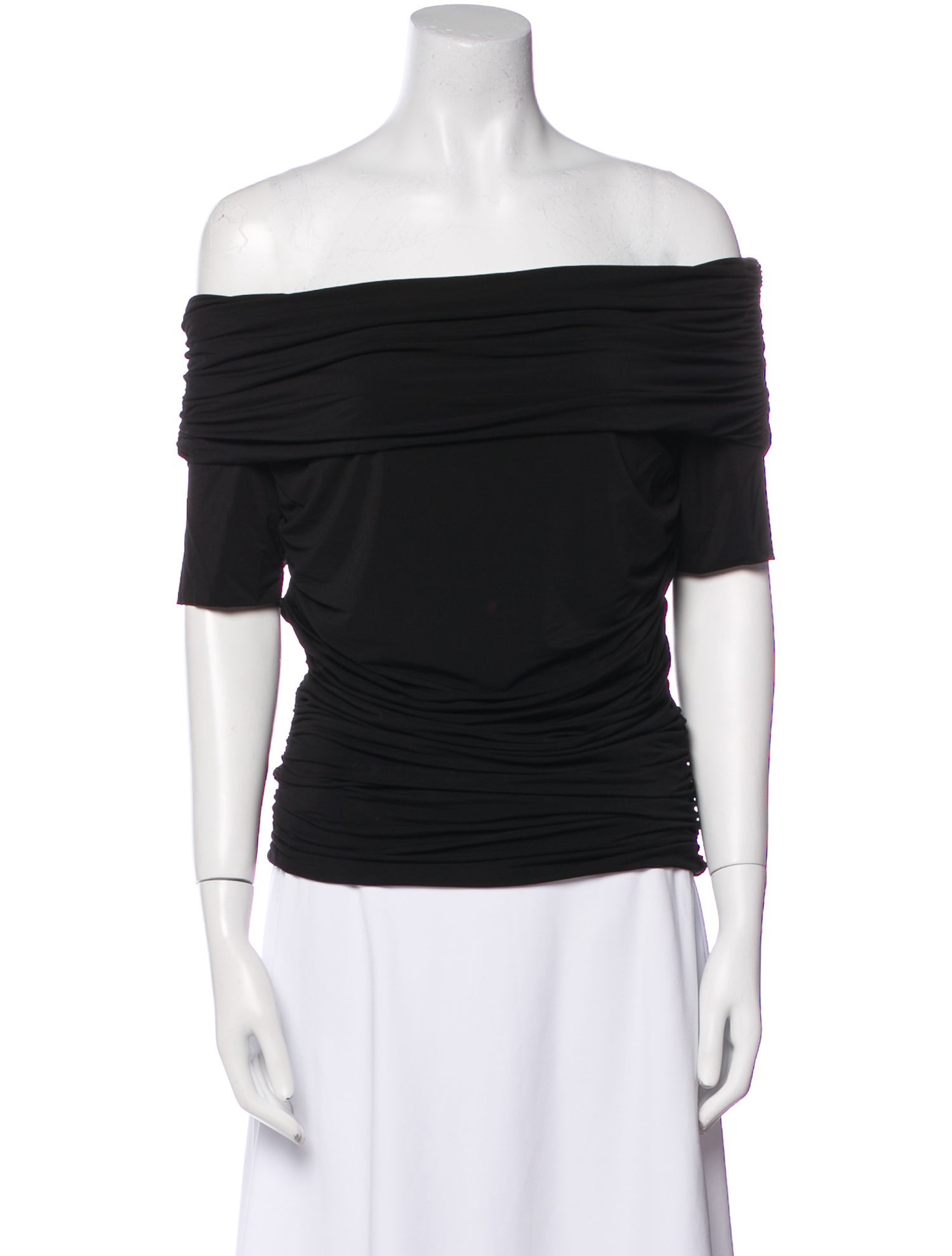 The Row Off-The-Shoulder Short Sleeve Top