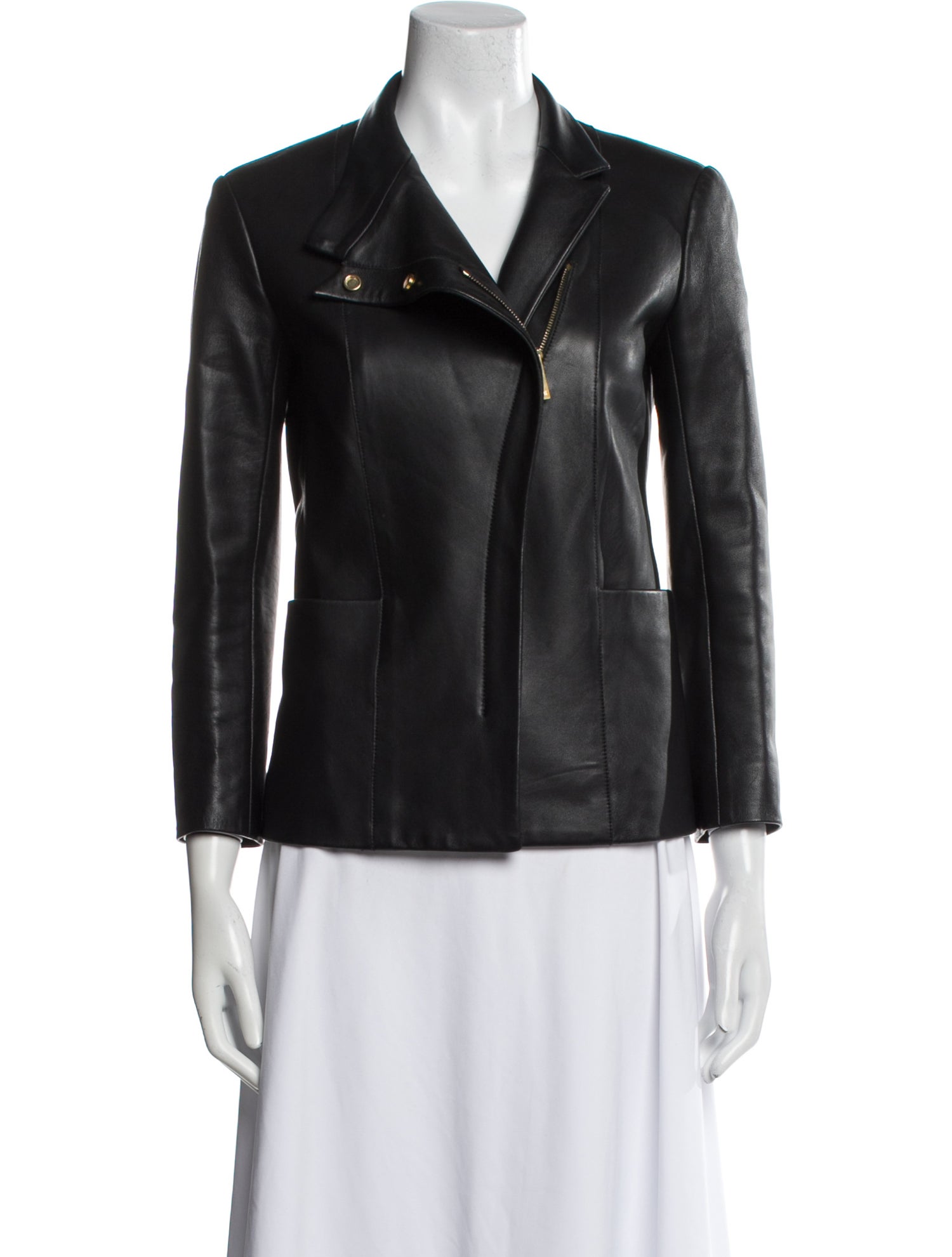 The Row Leather Biker Jacket