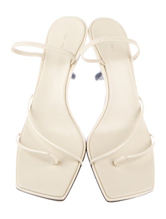 The Row Leather Slingback Sandals