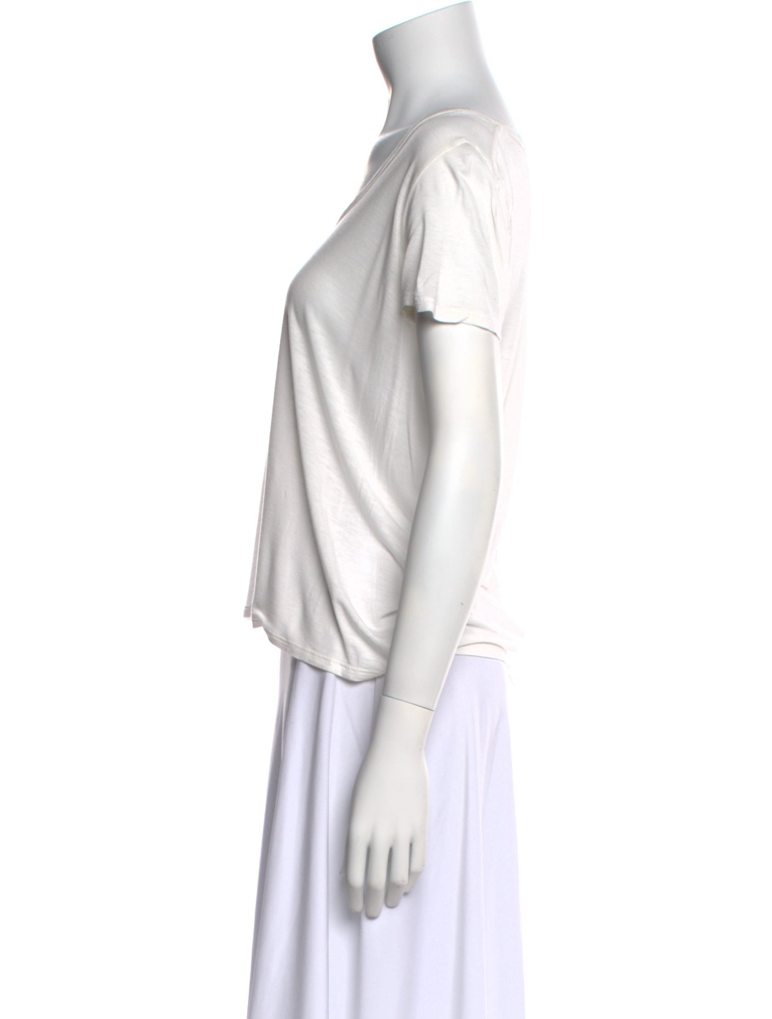 The Row Scoop Neck Short Sleeve T-Shirt