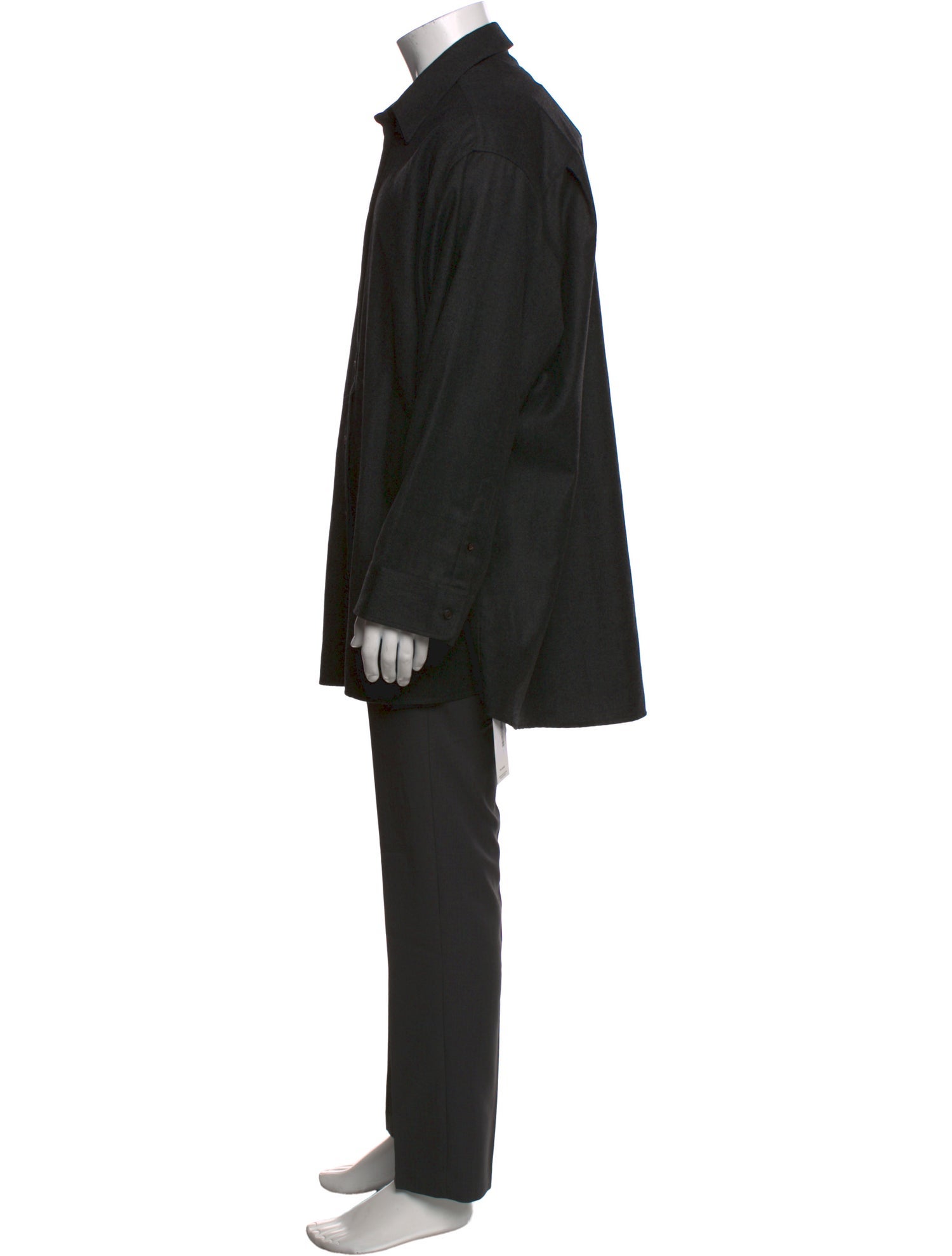 The Row Virgin Wool Long Sleeve Shirt