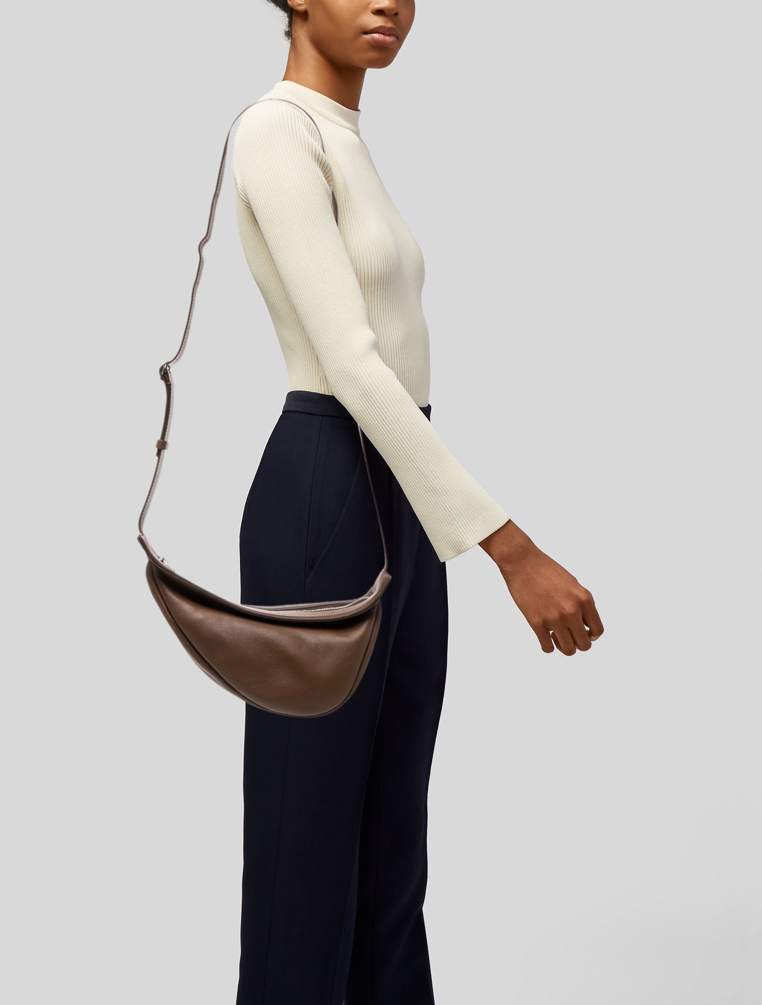 The Row Leather Shoulder Bag - Neutrals Shoulder Bags, Handbags