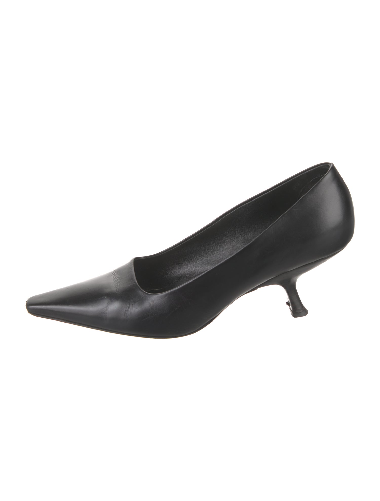 The Row Kitten Leather Pumps
