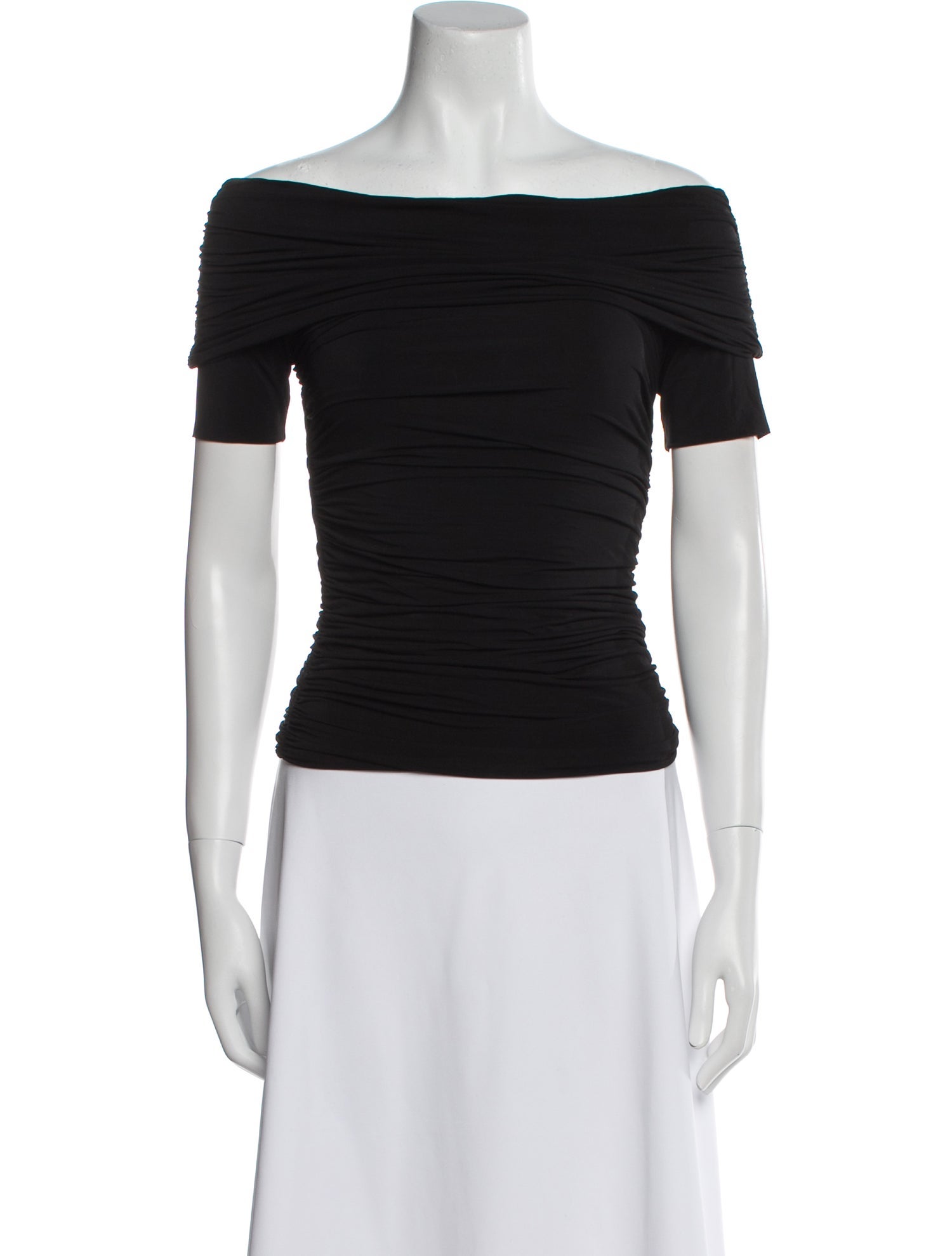 The Row Off-The-Shoulder Short Sleeve Top