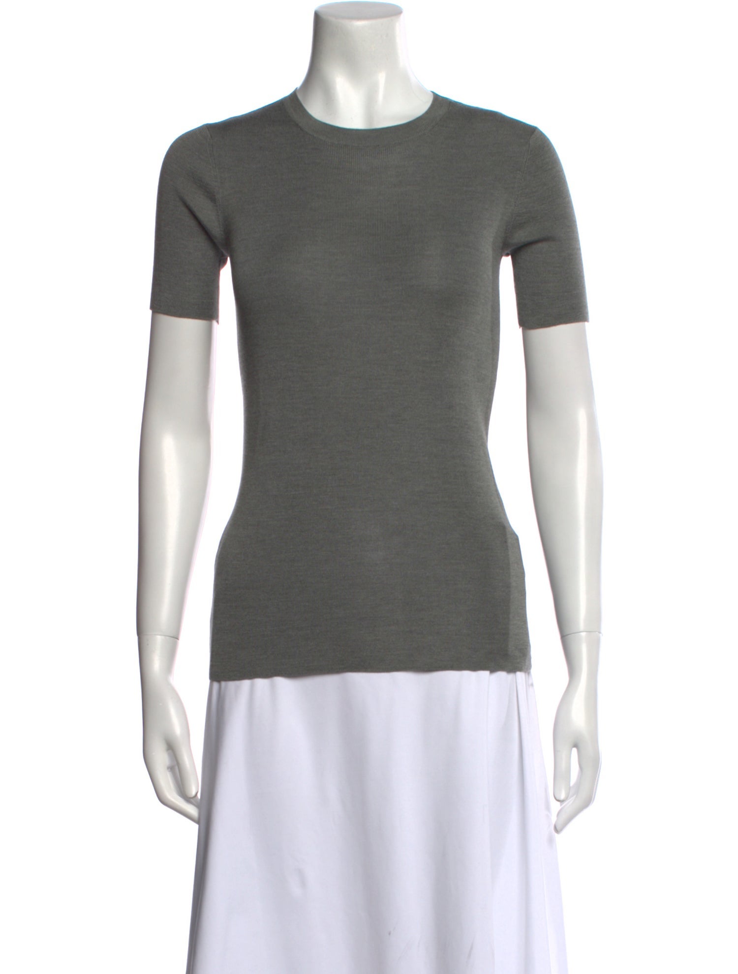 The Row Silk Crew Neck T-Shirt