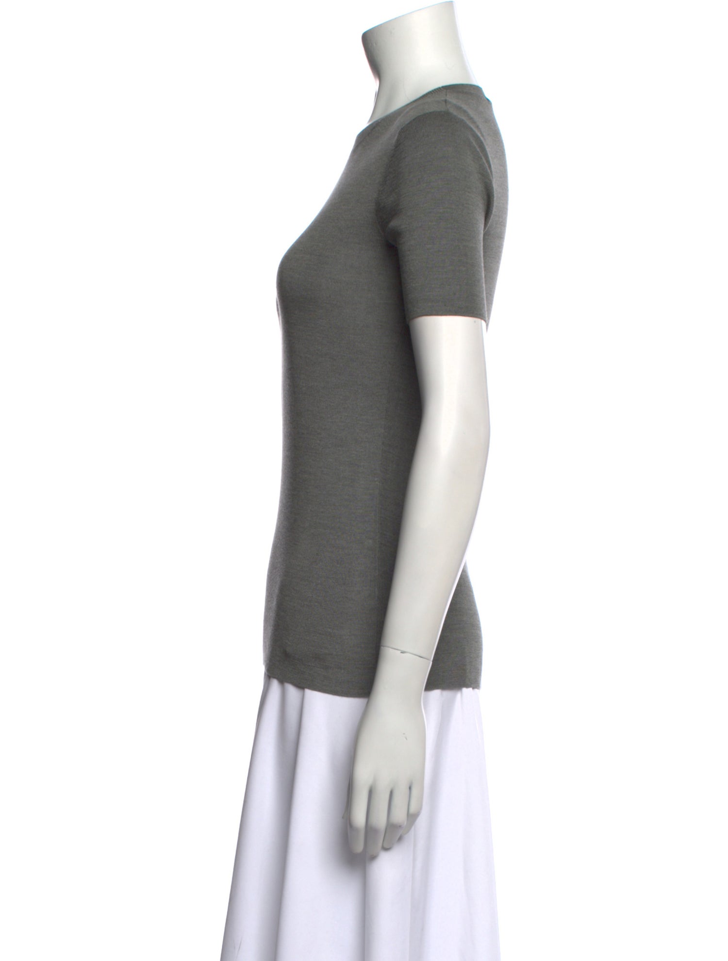 The Row Silk Crew Neck T-Shirt