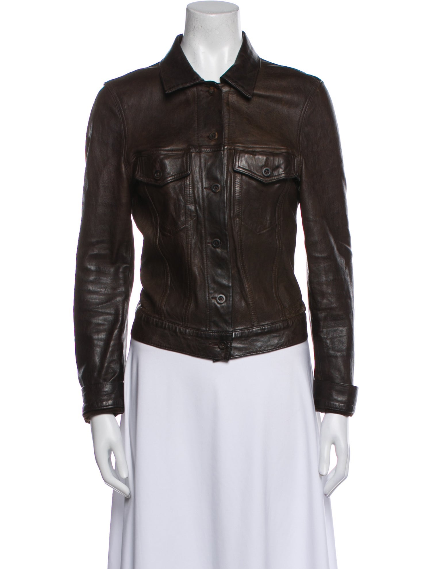 The Row Leather Biker Jacket