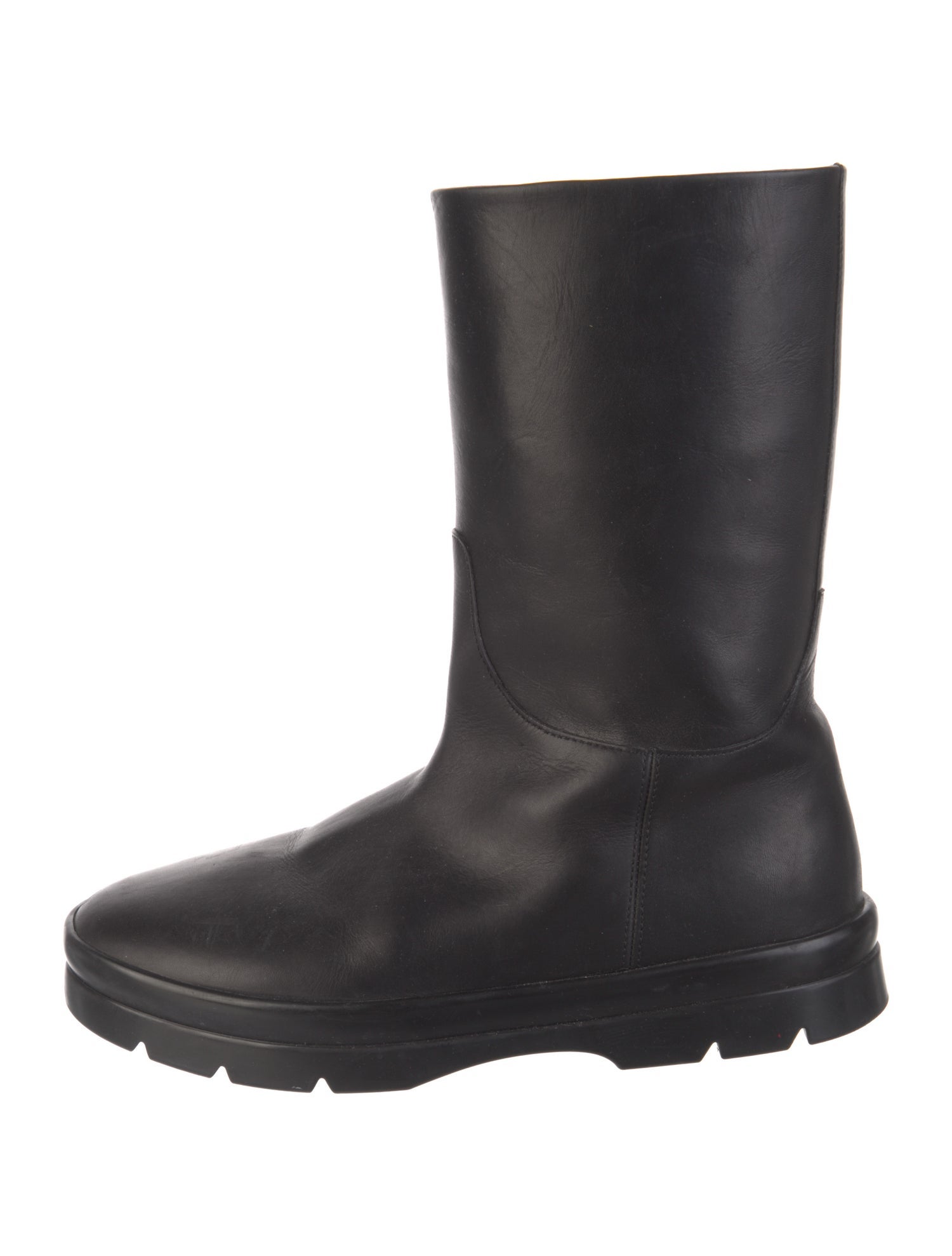 The Row Billie Leather Rain Boots