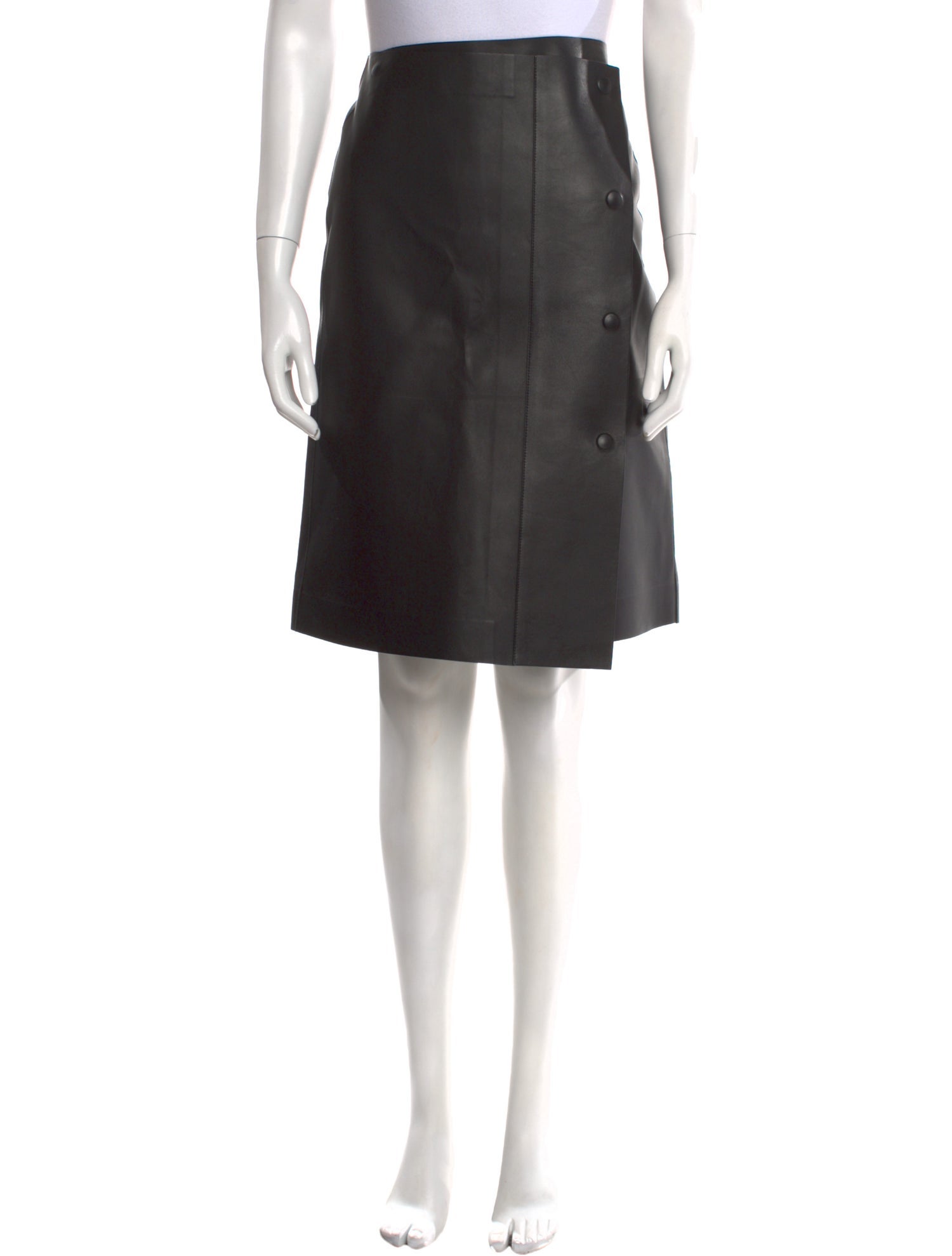 The Row Lambskin Knee-Length Skirt w/ Tags