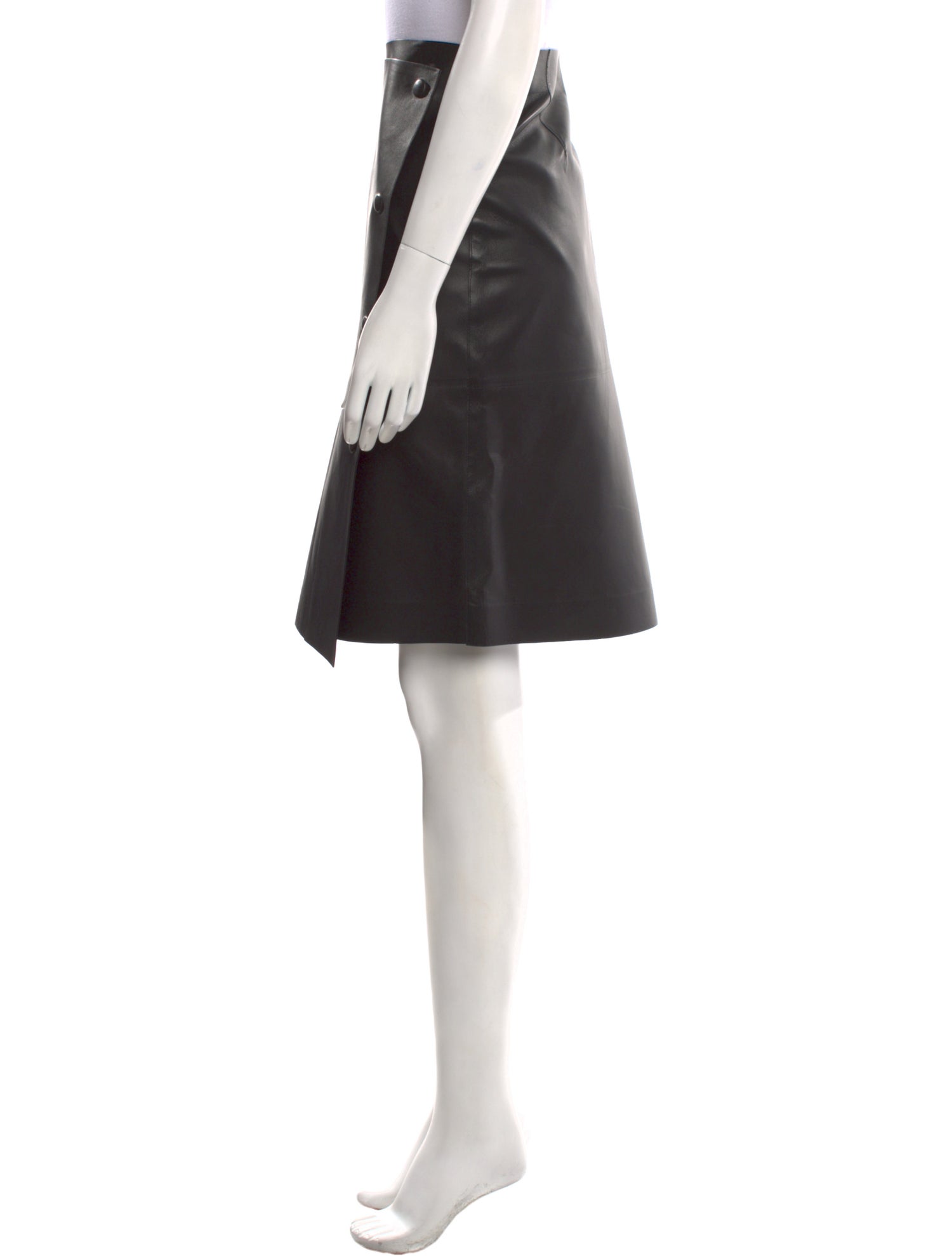 The Row Lambskin Knee-Length Skirt w/ Tags