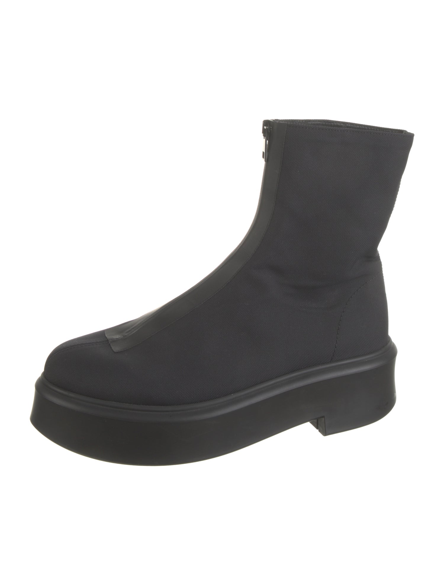 The Row Zipped Nylon Chelsea Boots