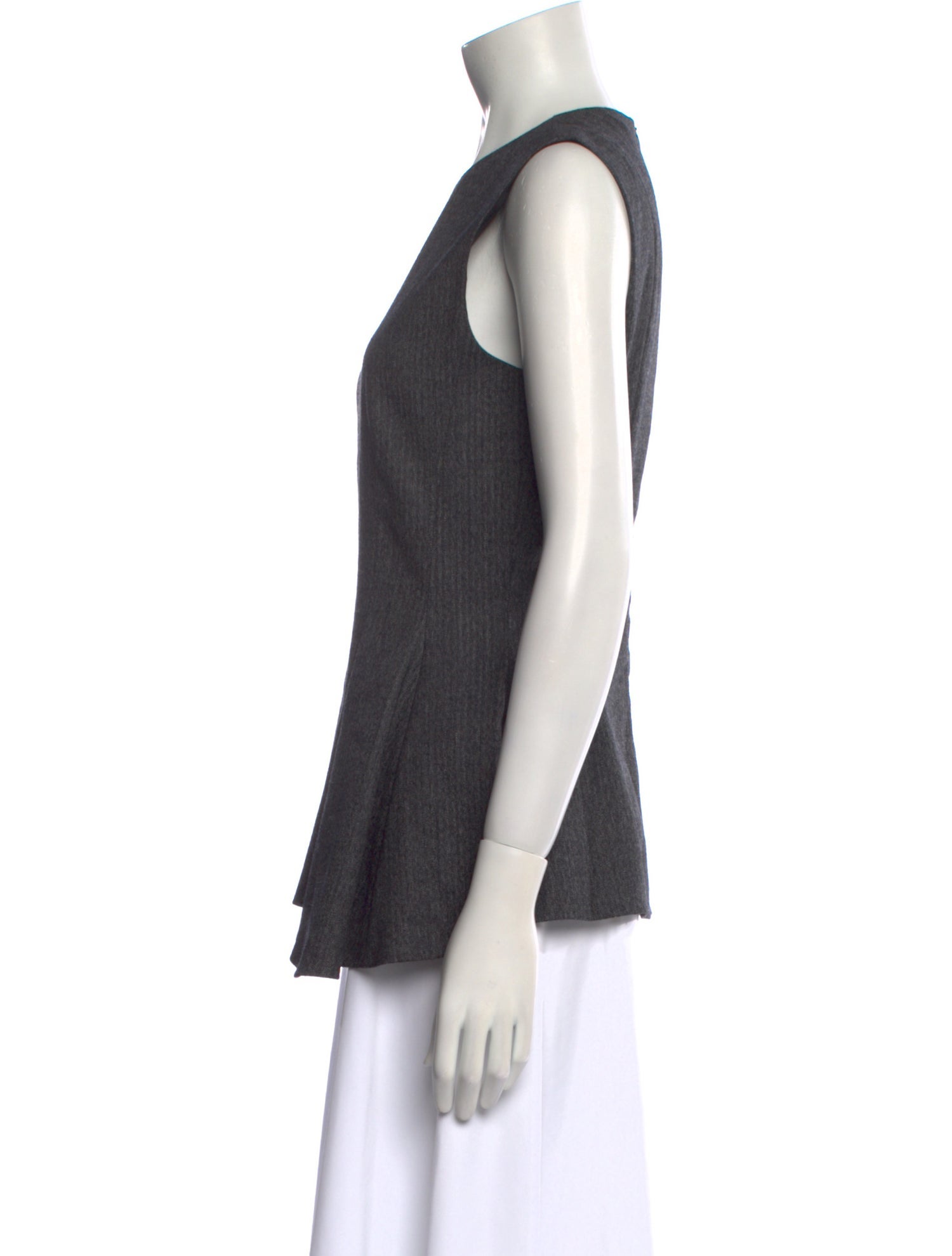 The Row Virgin Wool Crew Neck Top