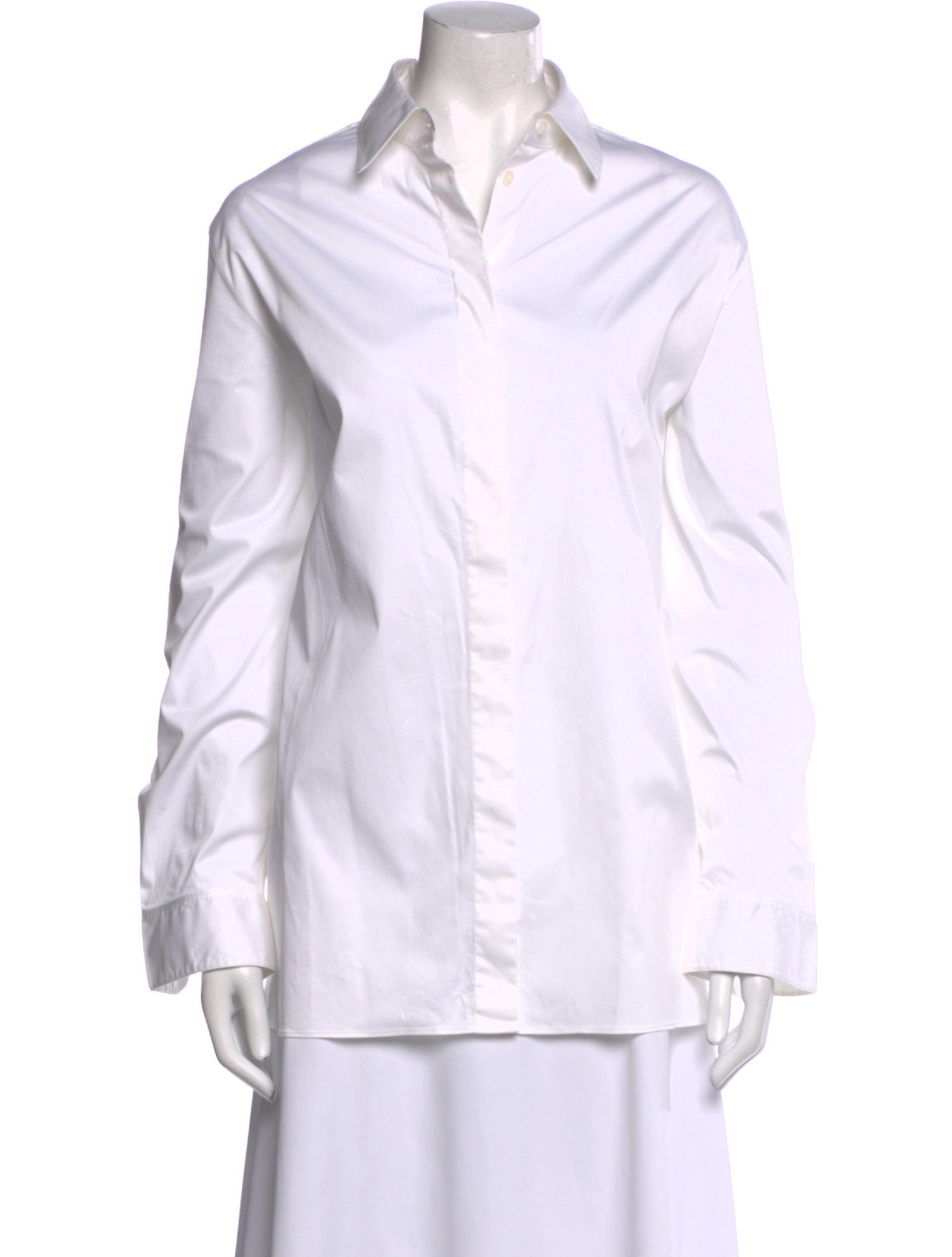 The Row Long Sleeve Button-Up Top