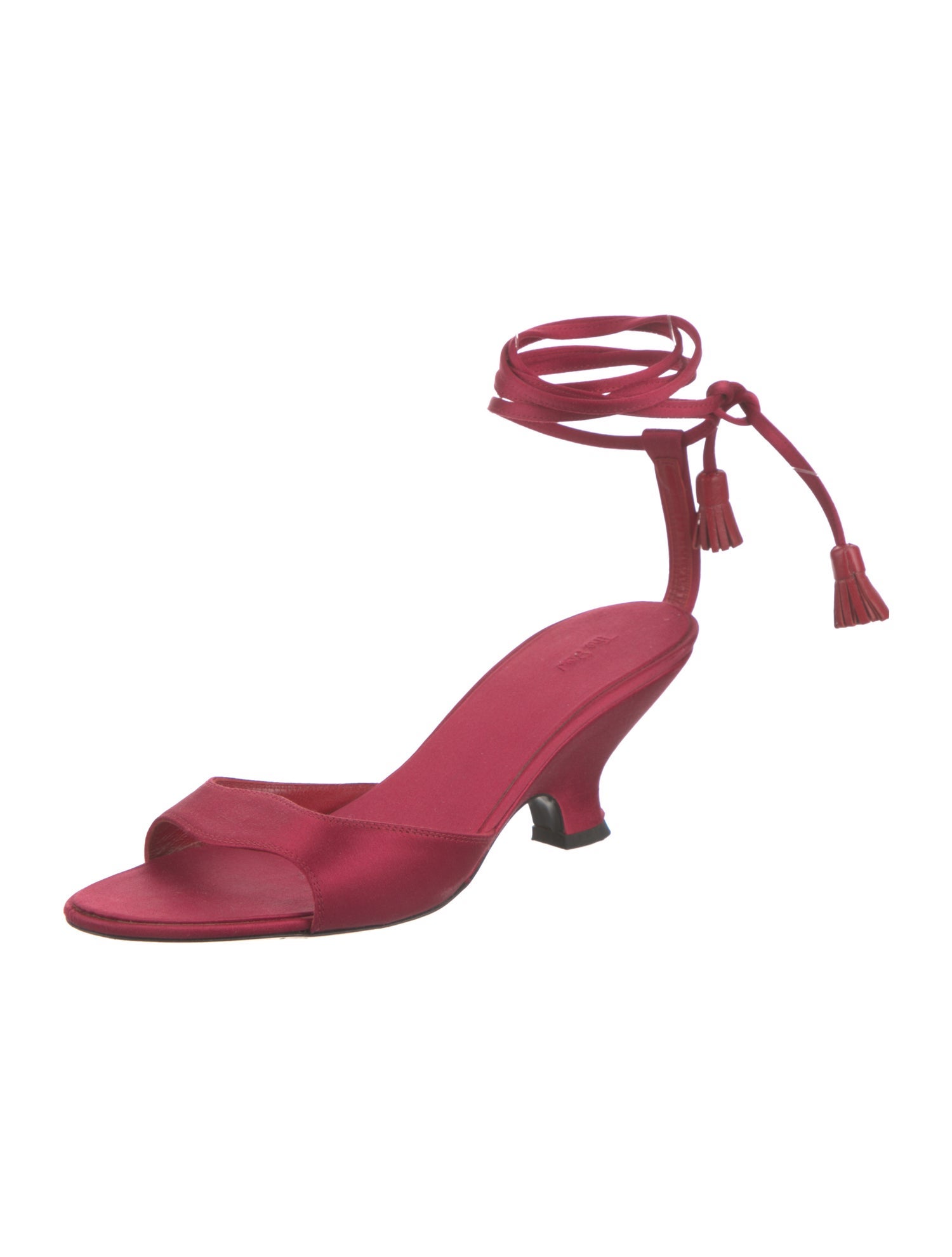 The Row Charlotte Satin Slingback Sandals