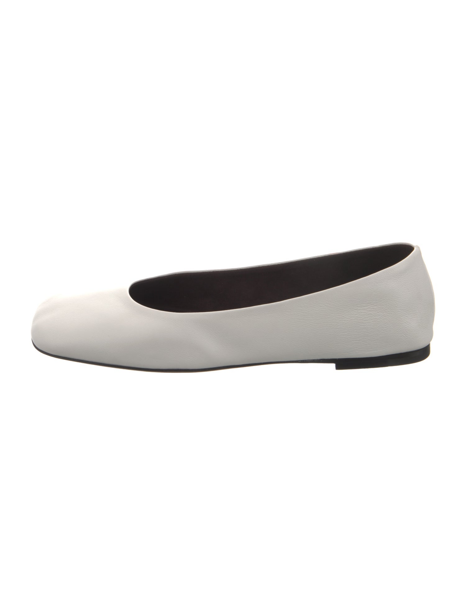 The Row Square Leather Ballet Flats w/ Tags