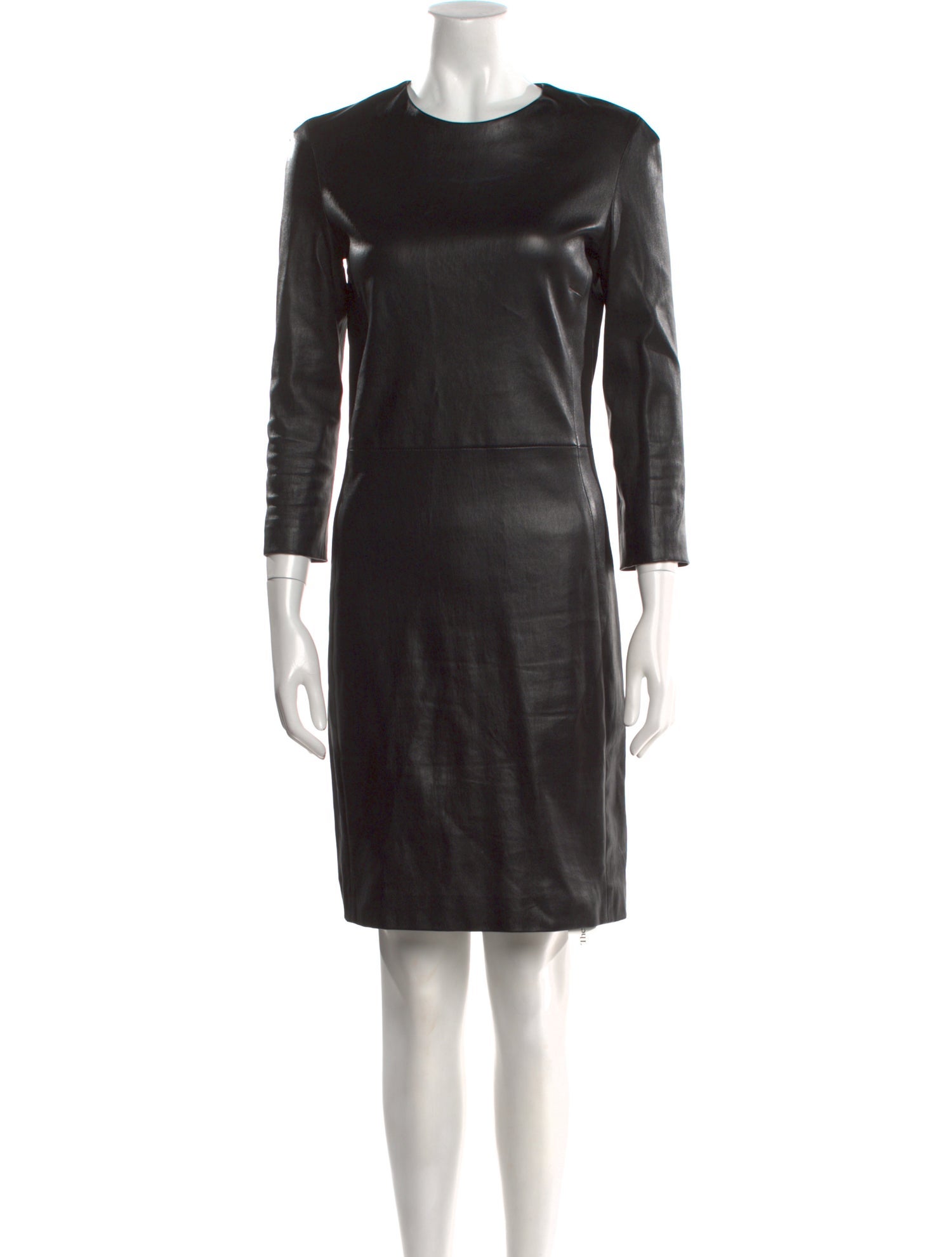 The Row Lambskin Knee-Length Dress