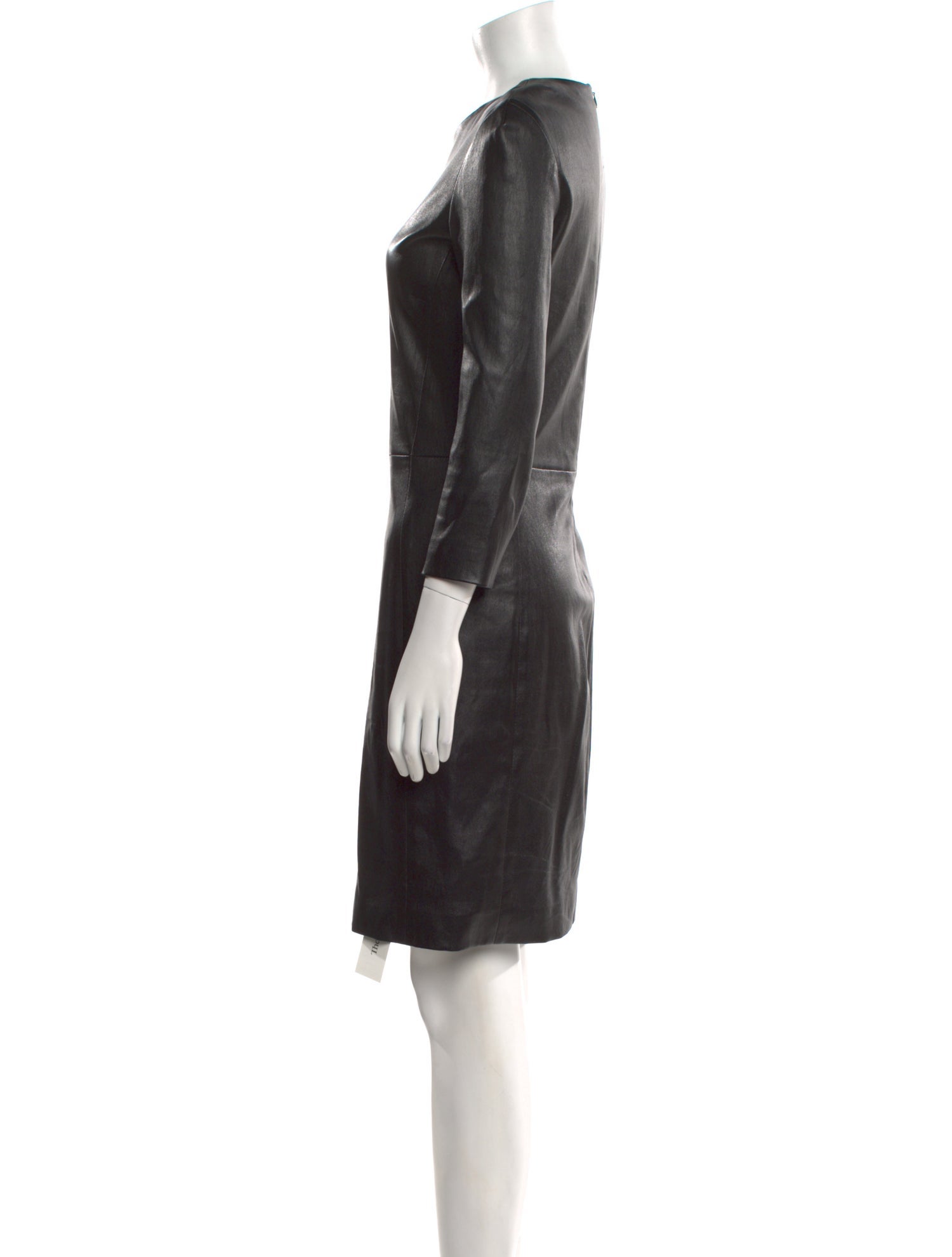 The Row Lambskin Knee-Length Dress