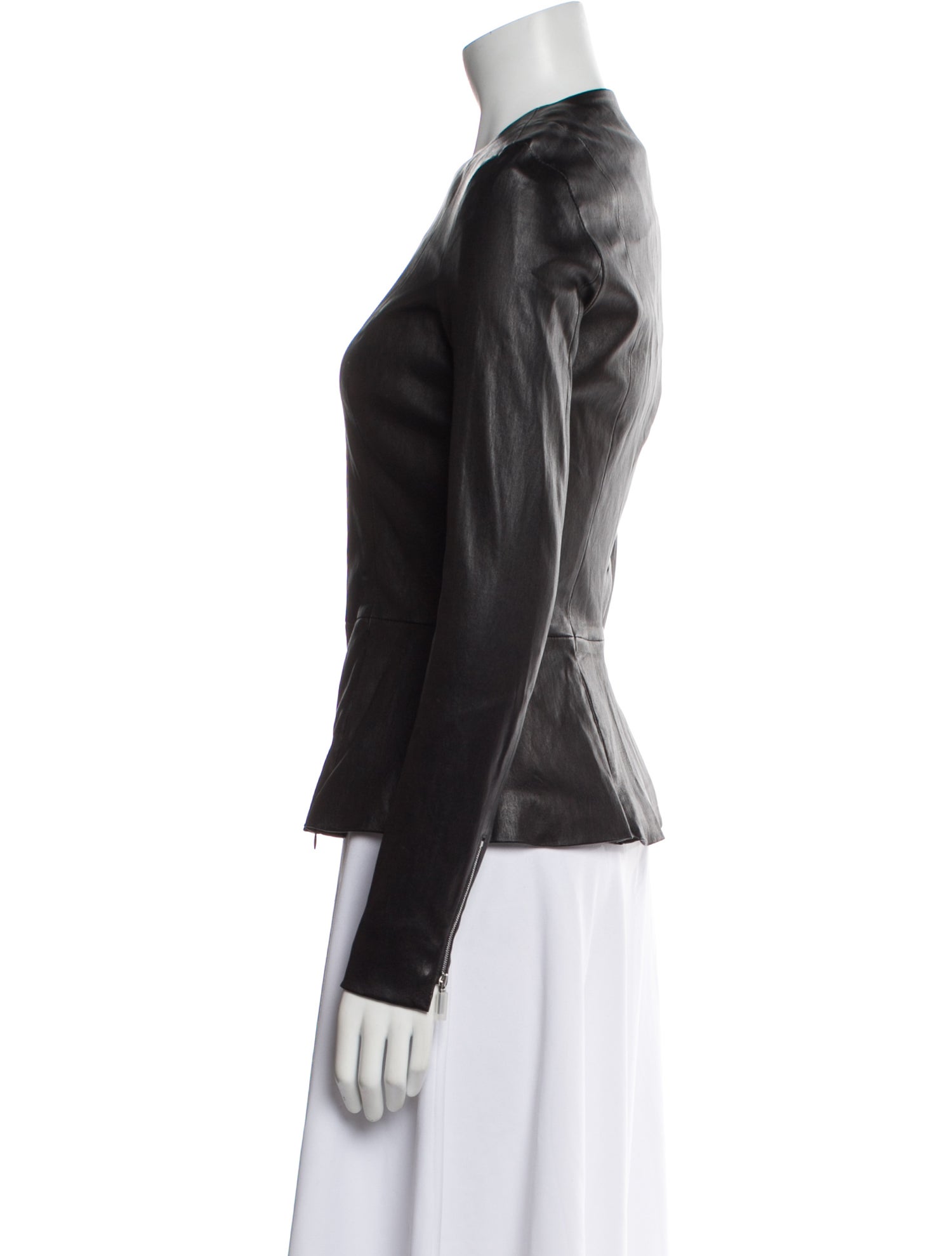 The Row Anasta Leather Biker Jacket