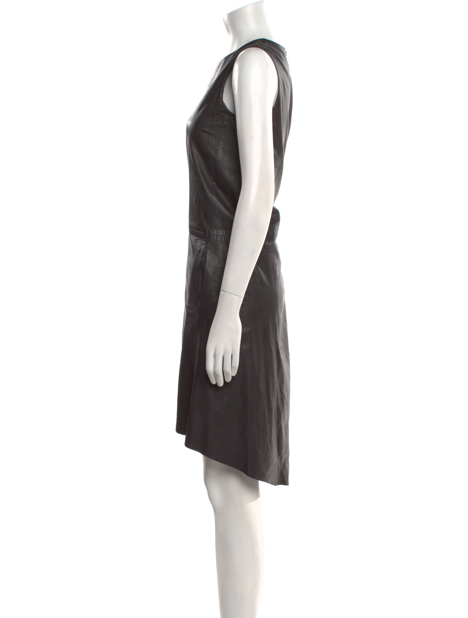 The Row Lambskin Midi Length Dress