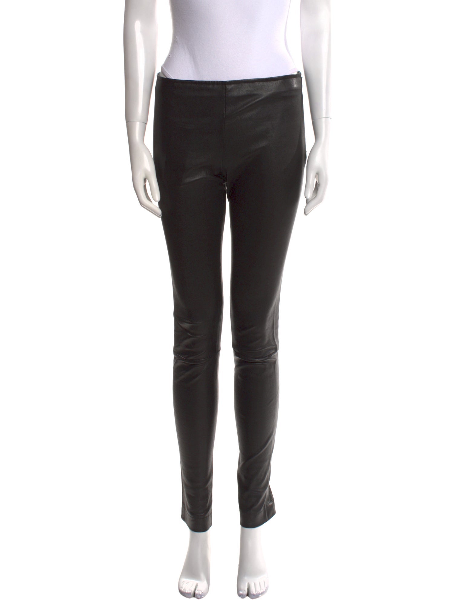 The Row Leather Skinny Leg Pants