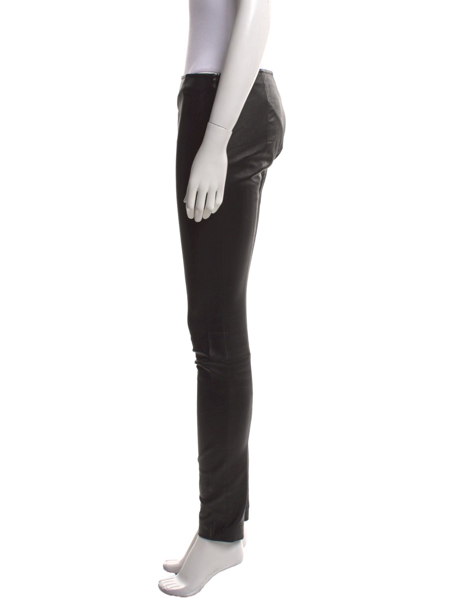 The Row Leather Skinny Leg Pants