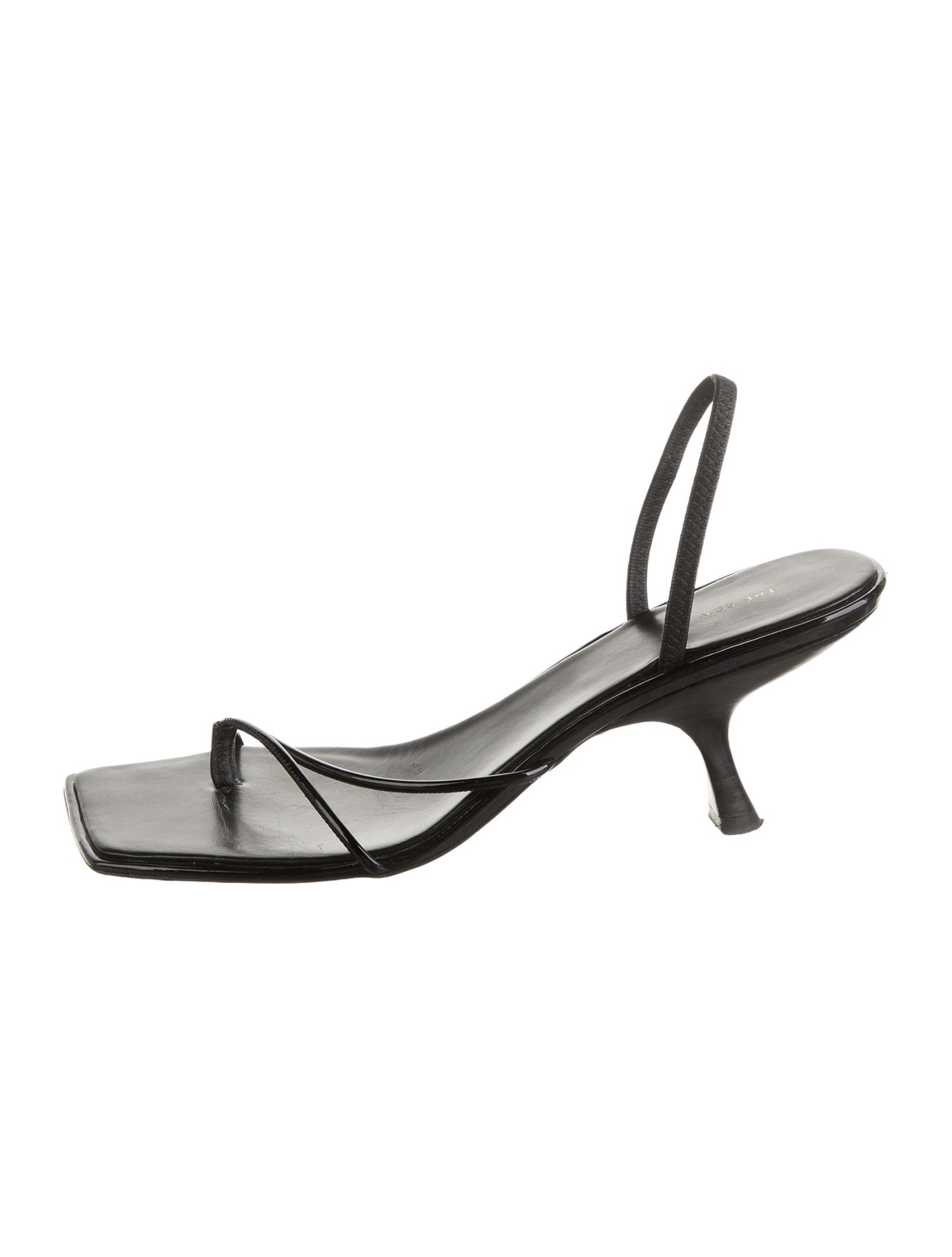 The Row Rai Patent Leather Slingback Sandals