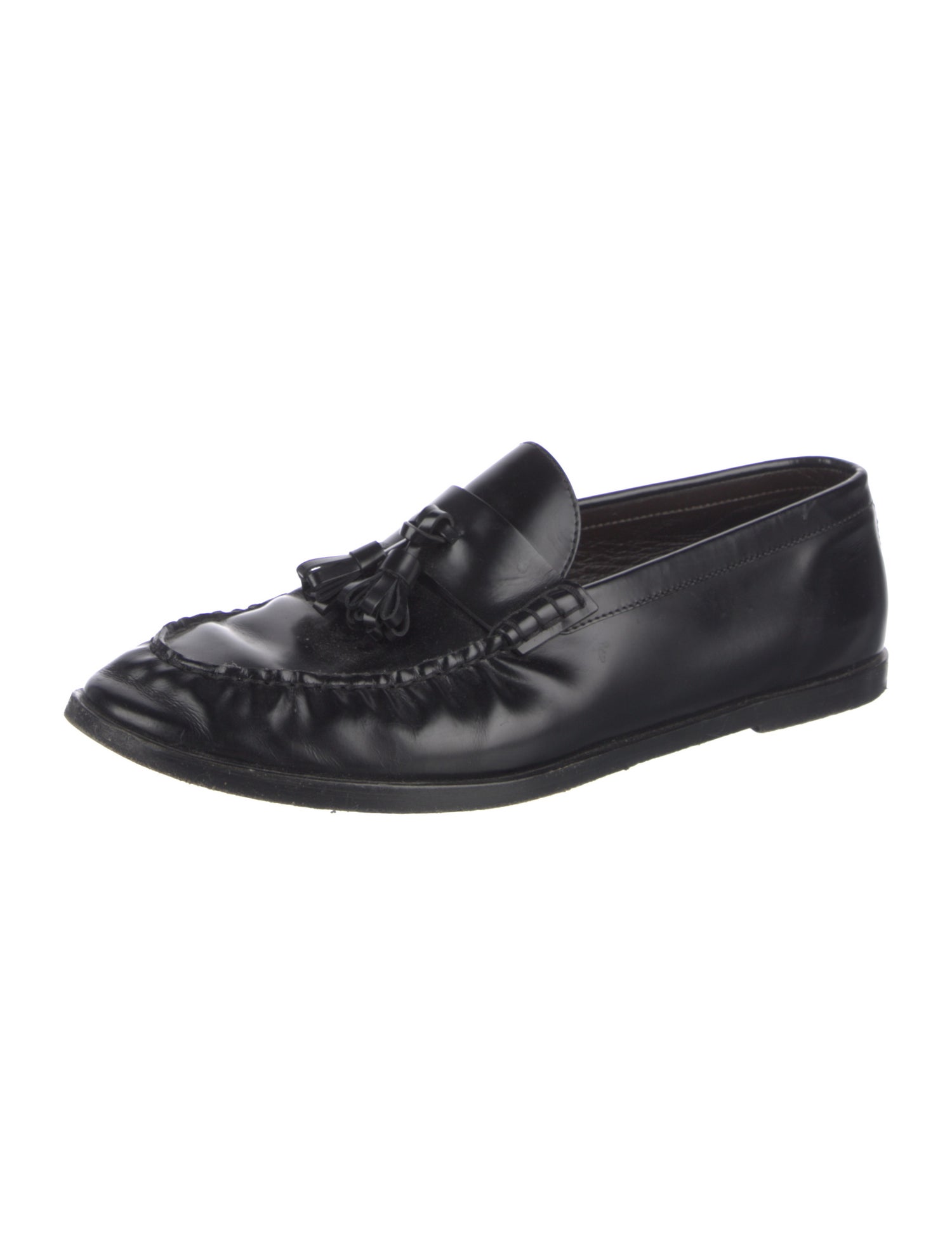 The Row Leather Tassel Accents Loafers