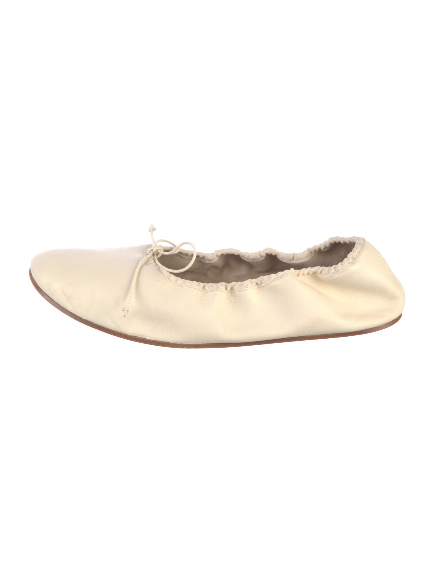 The Row Round Leather Ballet Flats