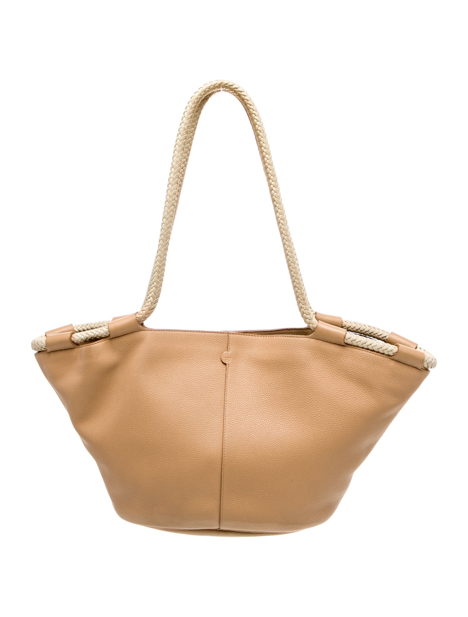 The Row Leather Braided Market Tote