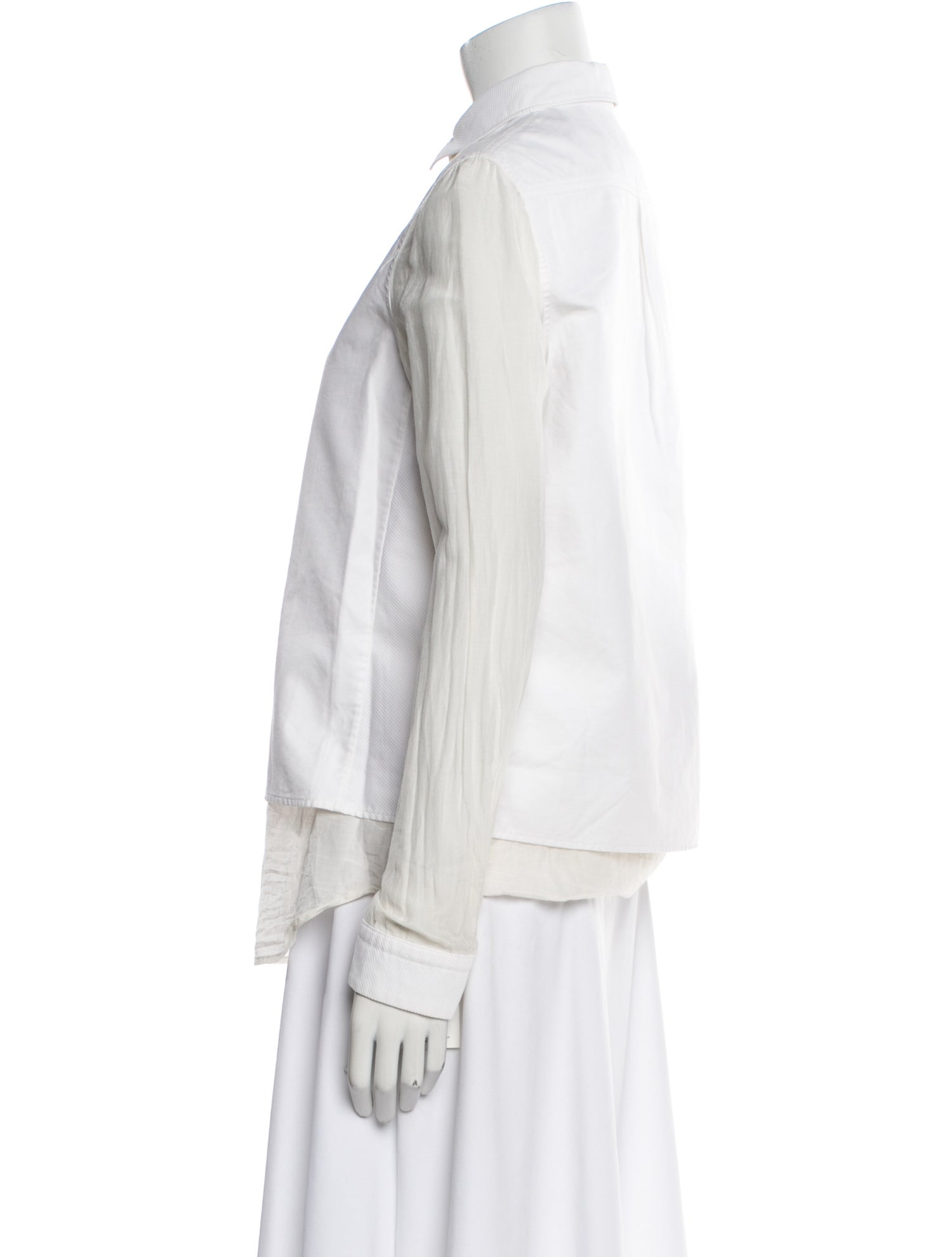 The Row Long Sleeve Button-Up Top