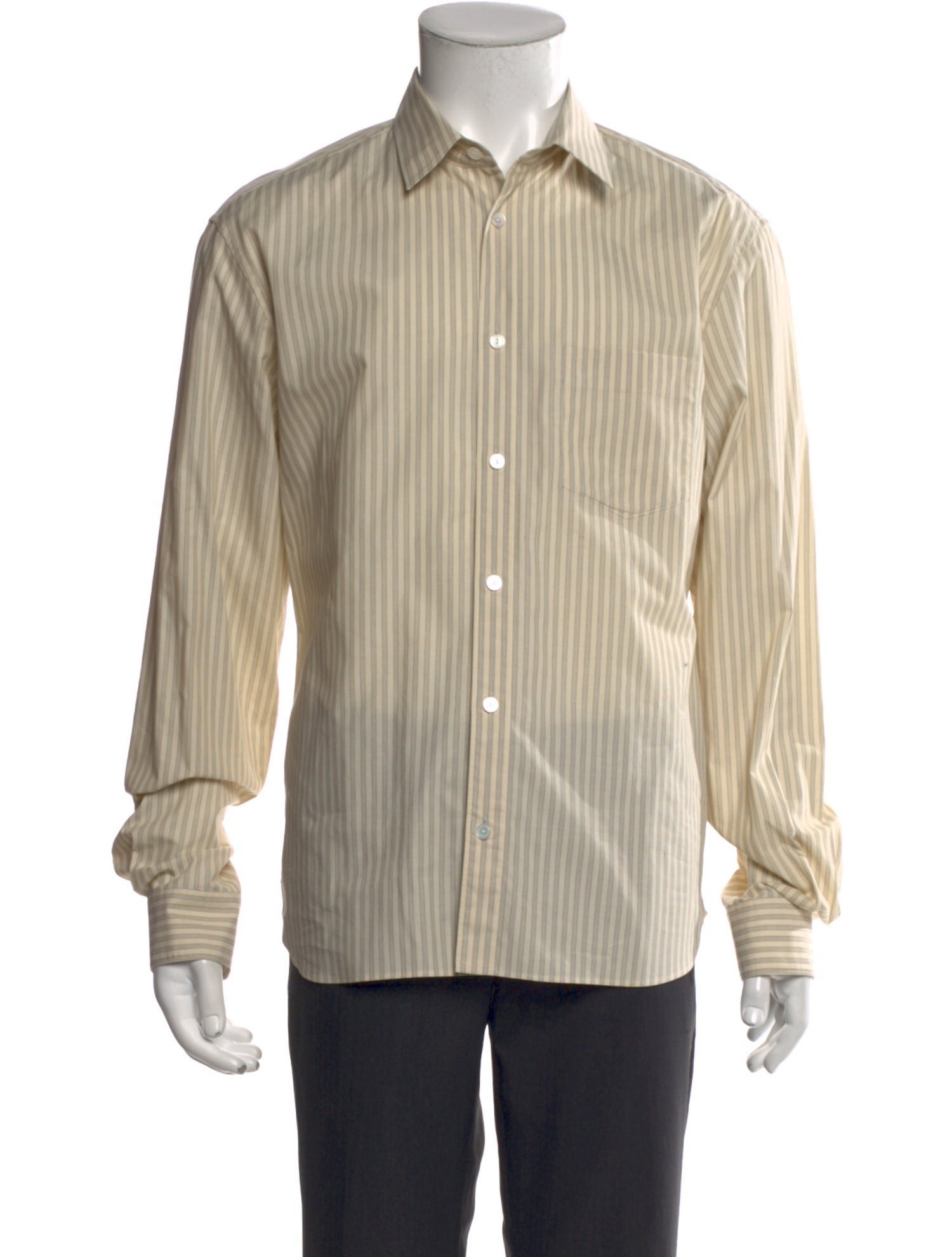 The Row Striped Long Sleeve Dress Shirt