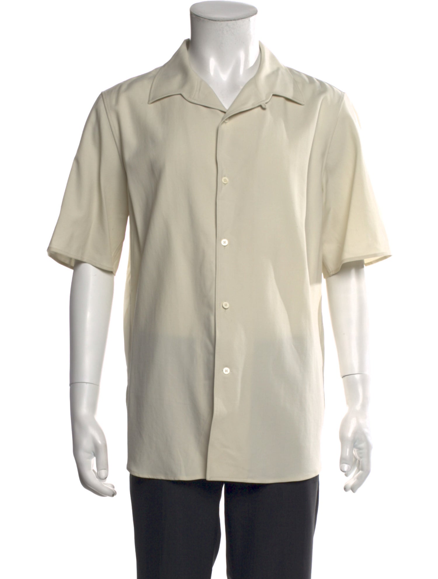 The Row Wool Short Sleeve Shirt