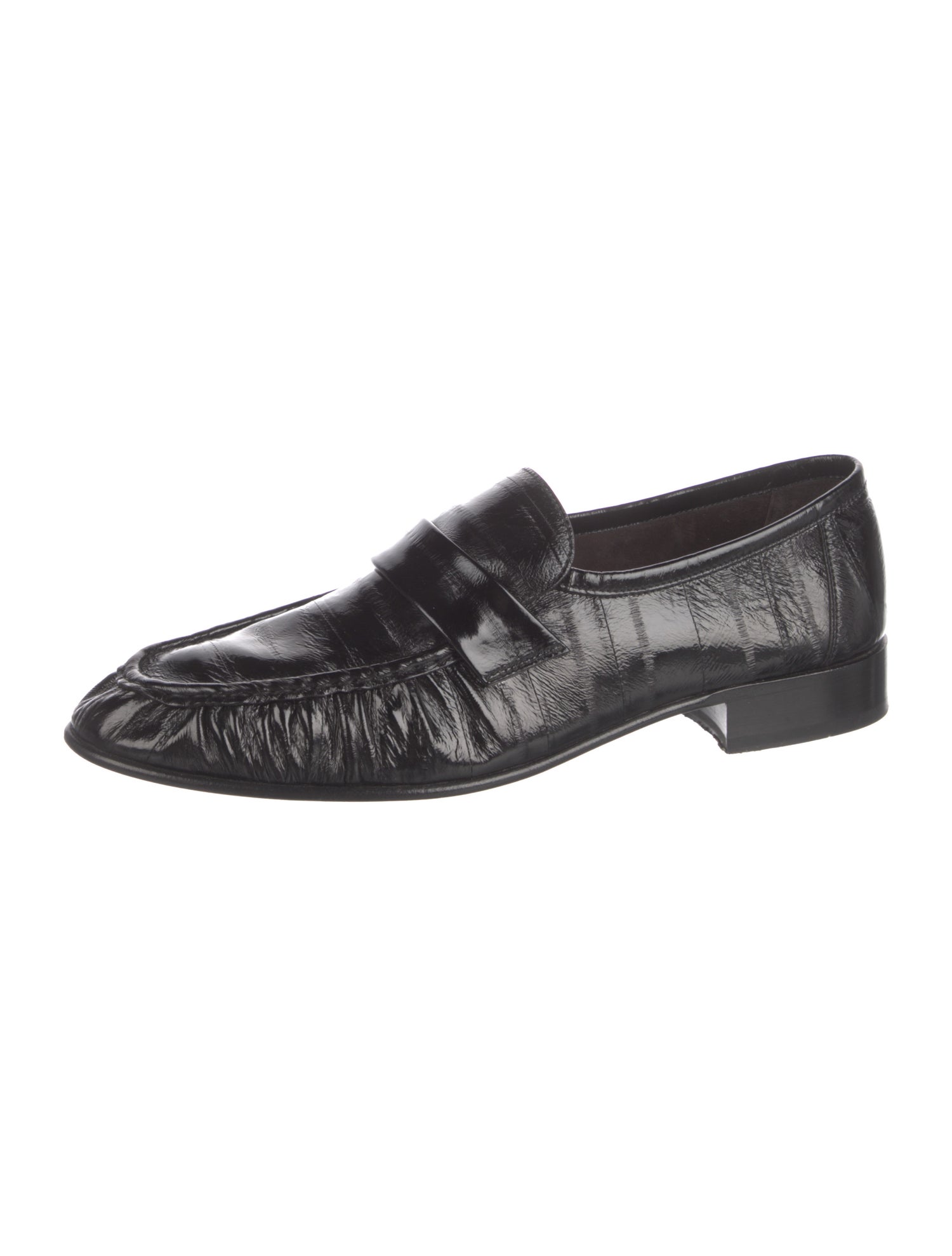 The Row Eel Skin Loafers