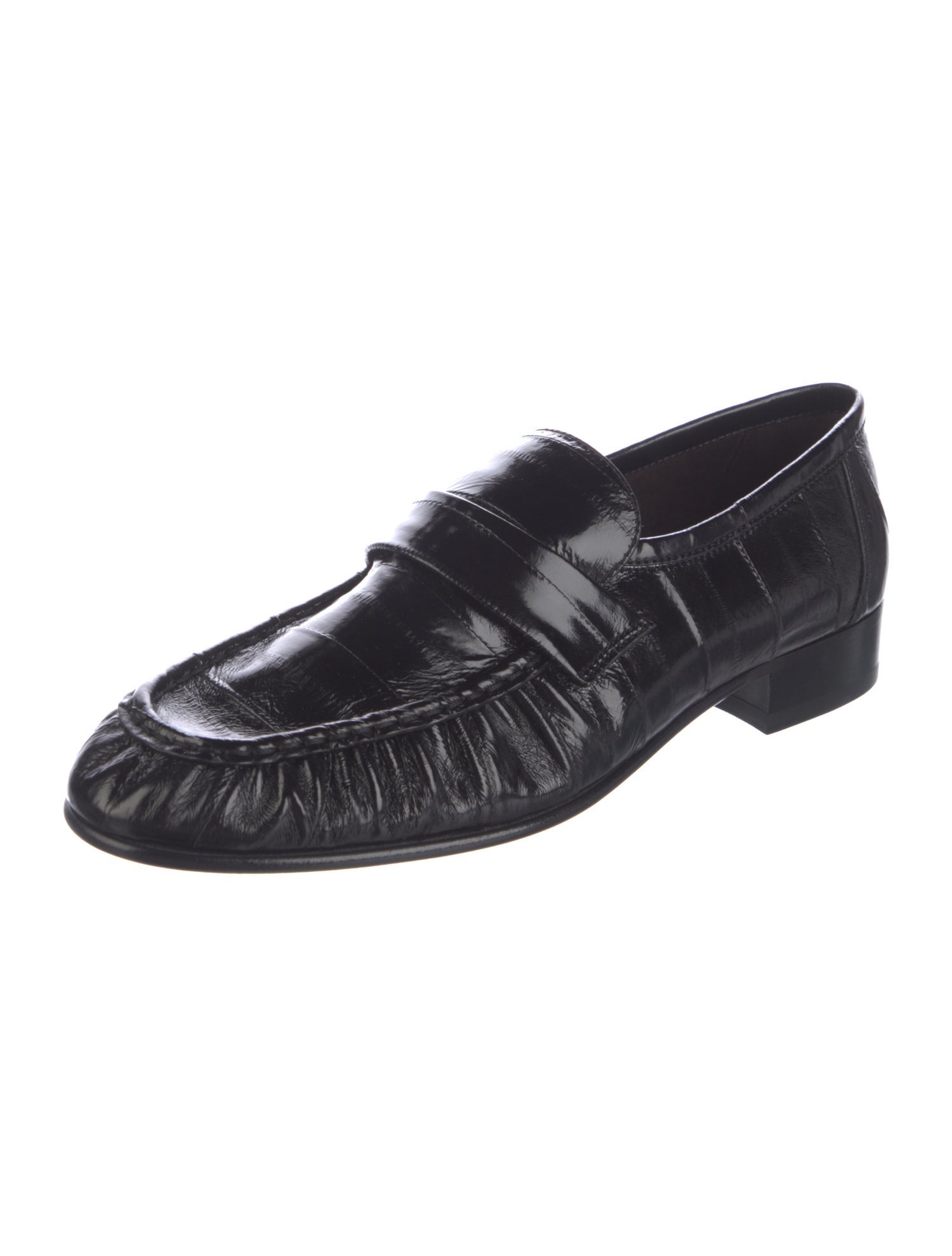The Row Soft Leather Dress Loafers