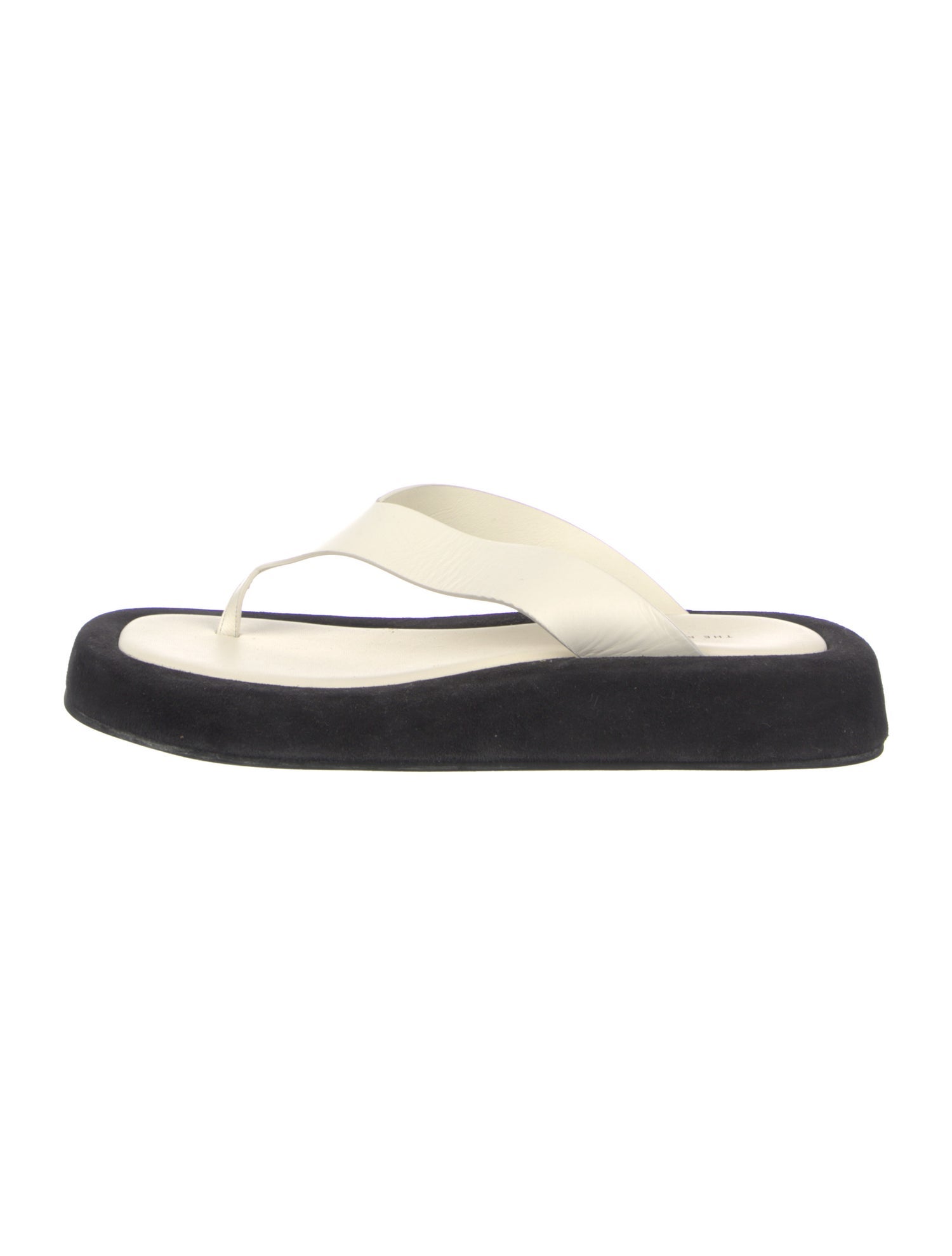 The Row Ginza Leather Flip Flops