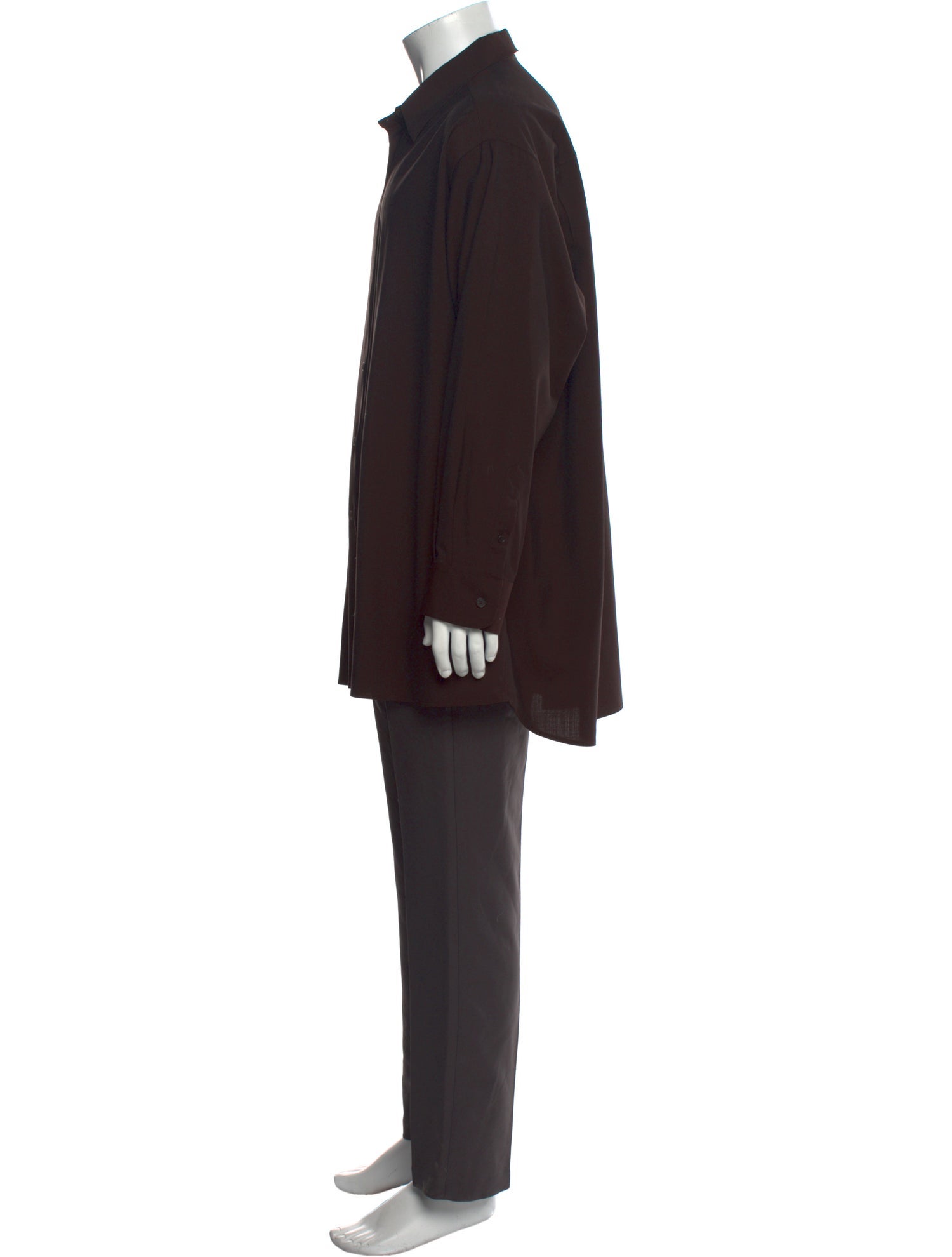 The Row Virgin Wool Long Sleeve Shirt