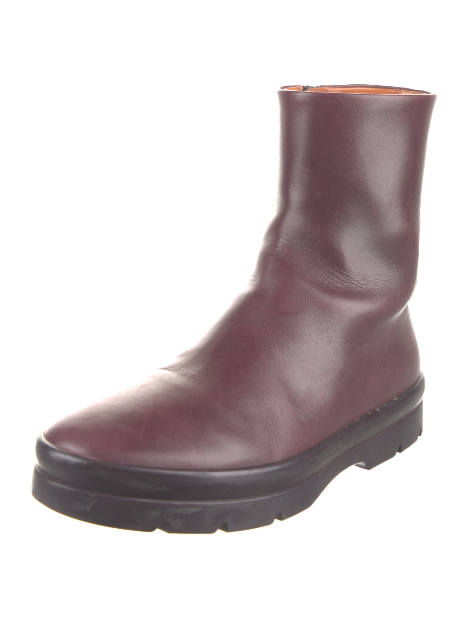 The Row Billie Bootie Leather Chelsea Boots
