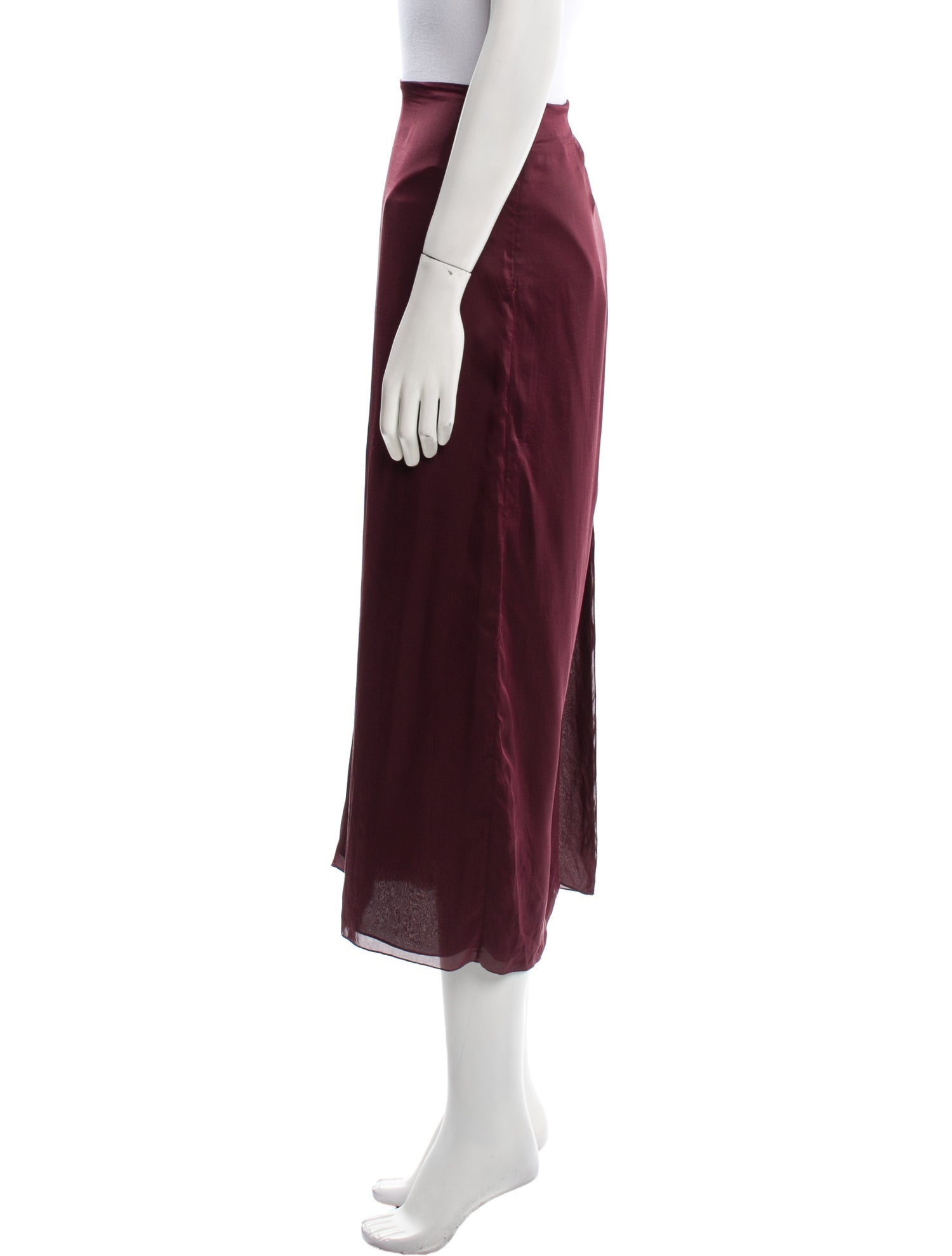 The Row Silk Midi Length Skirt