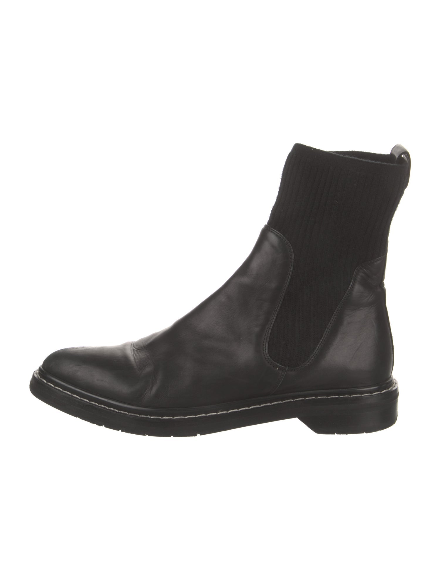 The Row Fara Leather Chelsea Boots