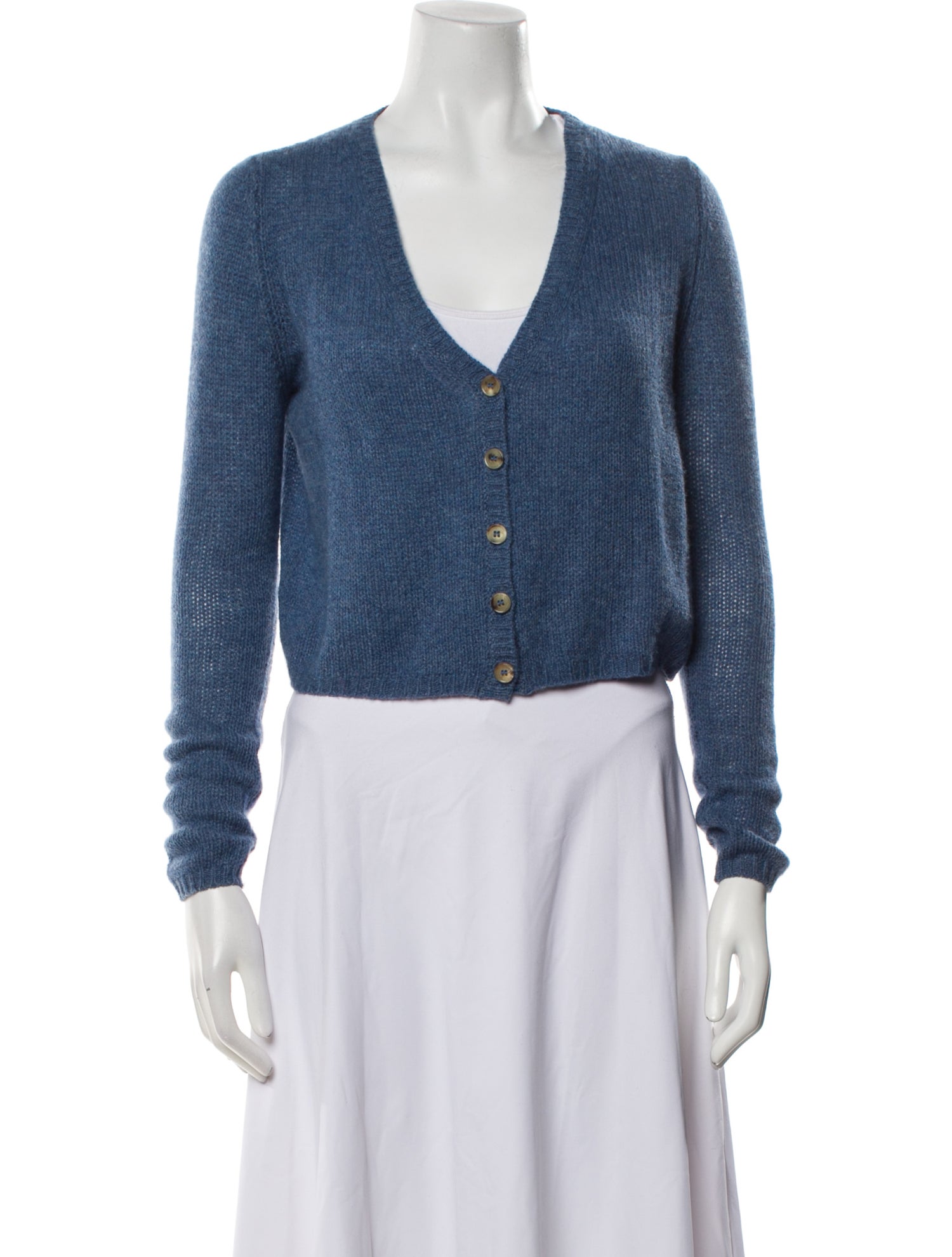 The Row Cashmere V-Neck Sweater
